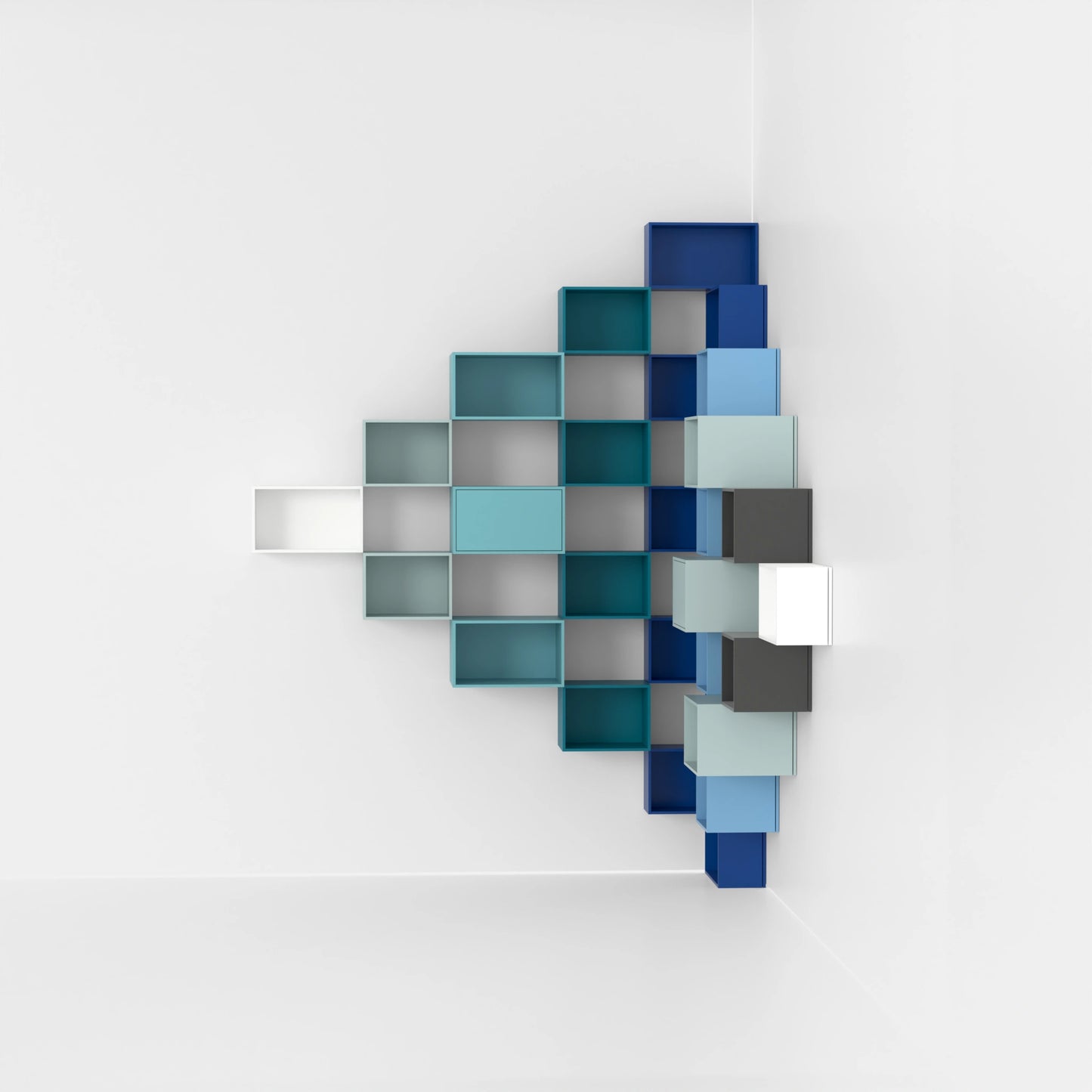 Eckregal RK1040 von der linken Seite