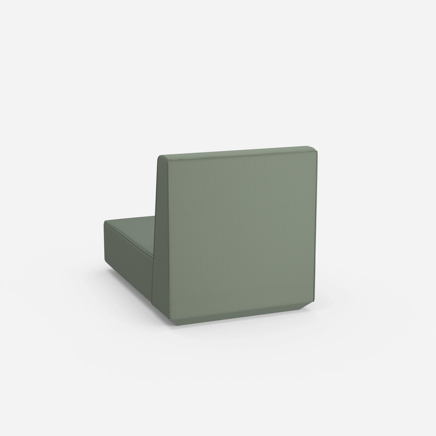 Kleine Recamiere mit hohem Rücken von hinten