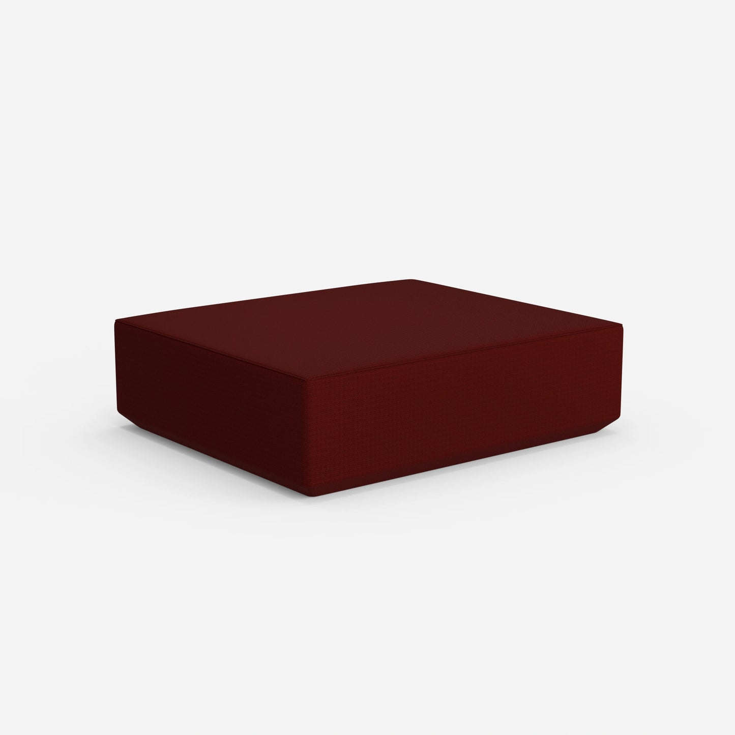 Moderner großer Pouf von hinten