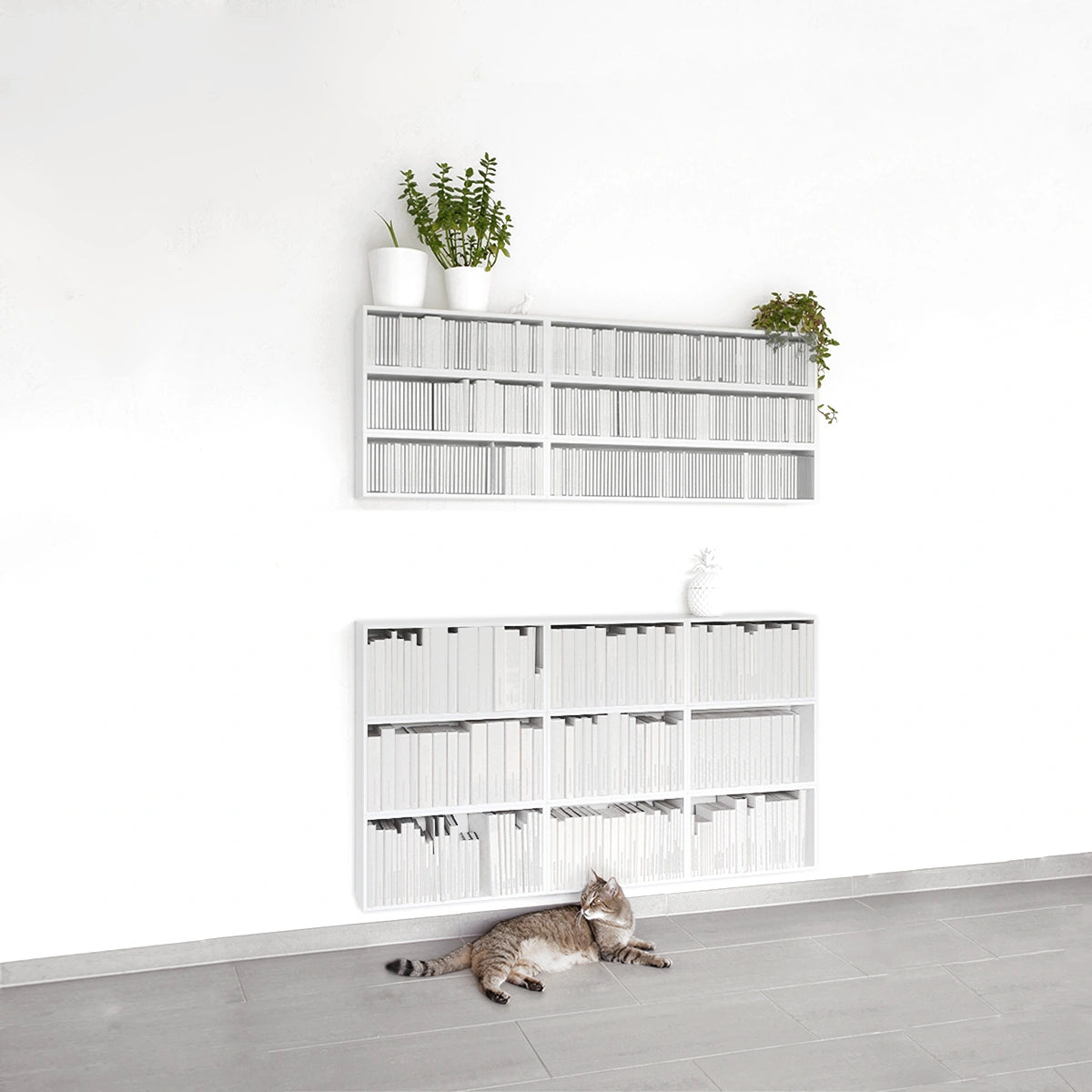 Regalsystem 144 cm breit in Weiß – RK247