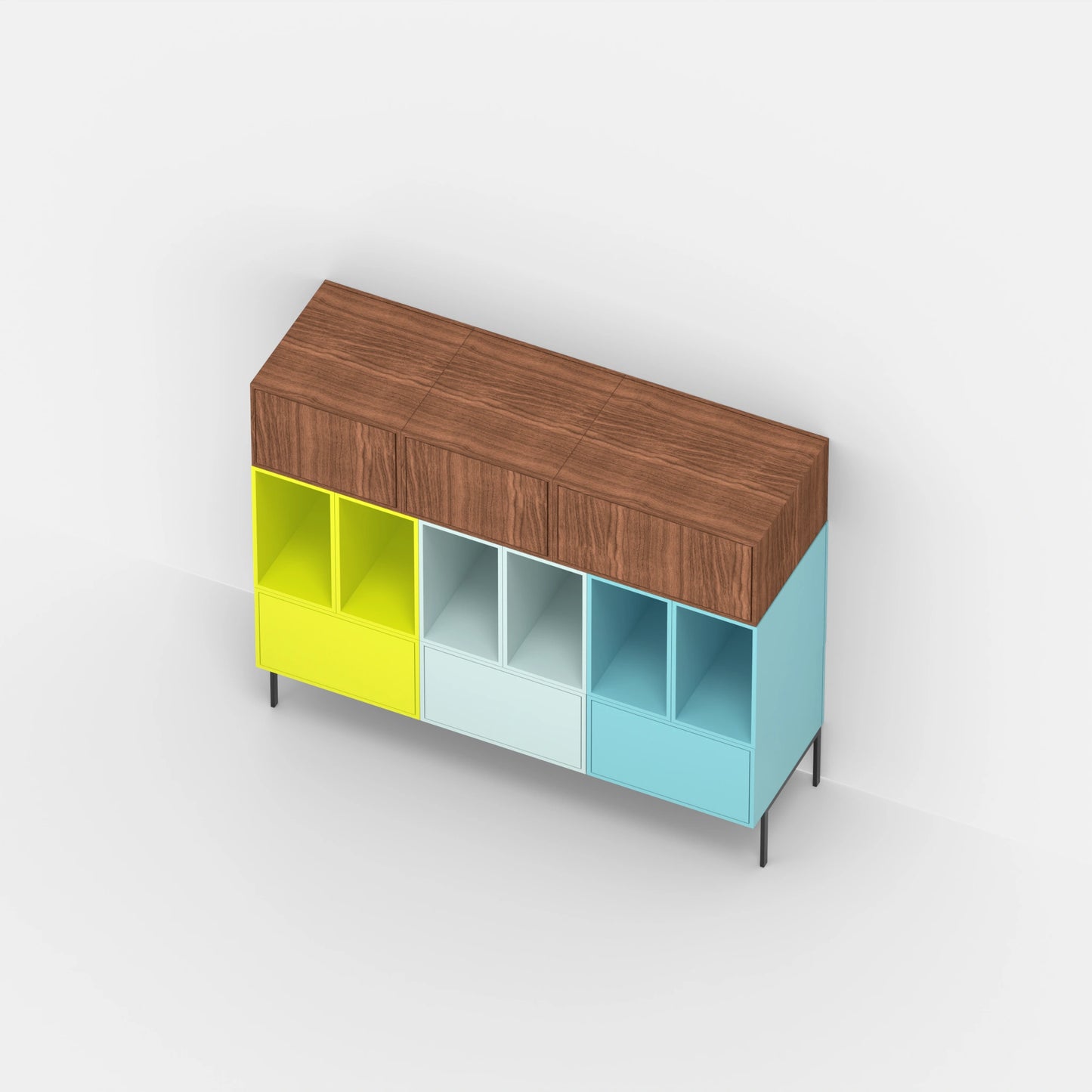 Schallplattenregal RK1183 von oben