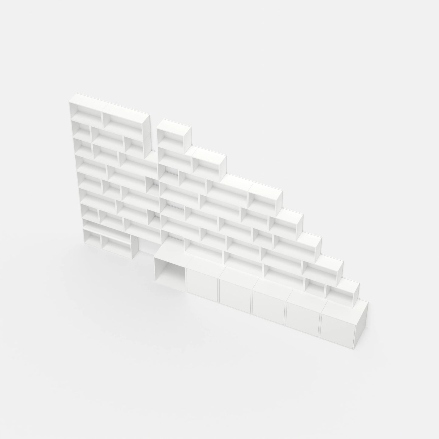 RK1130 sloping roof shelf from above