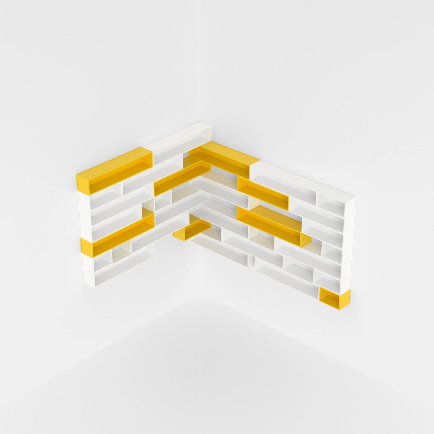 Corner shelving RK005 from above