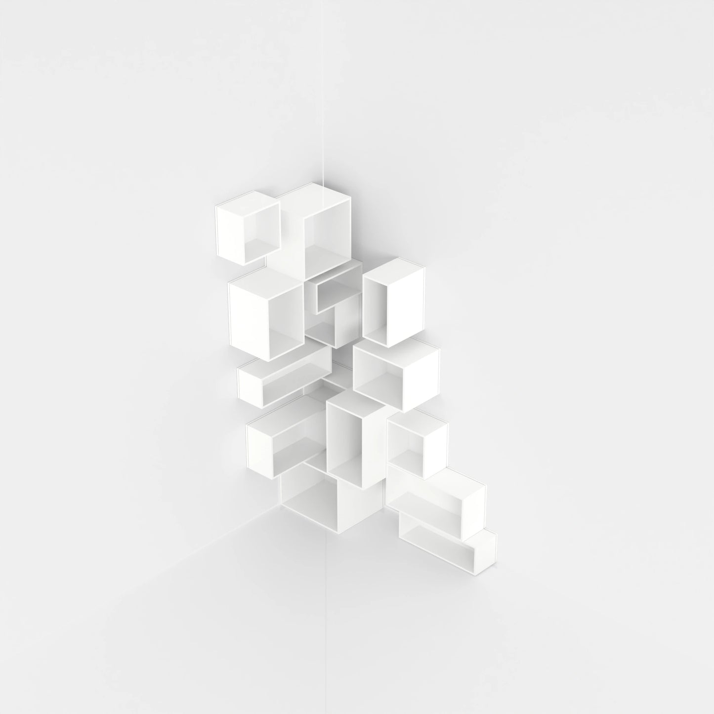 Corner shelving RK122 from above