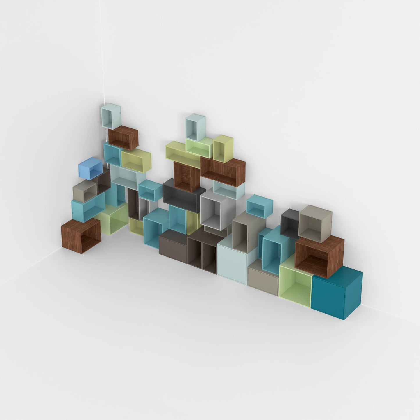 Corner shelving RK150 from above