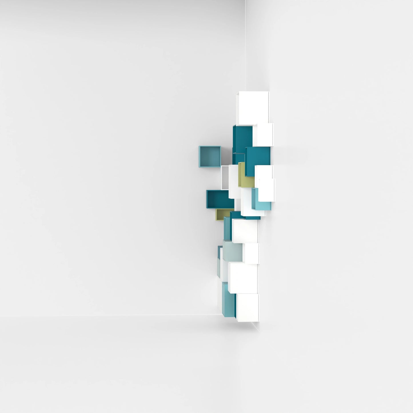 Corner shelving RK224 from the left side