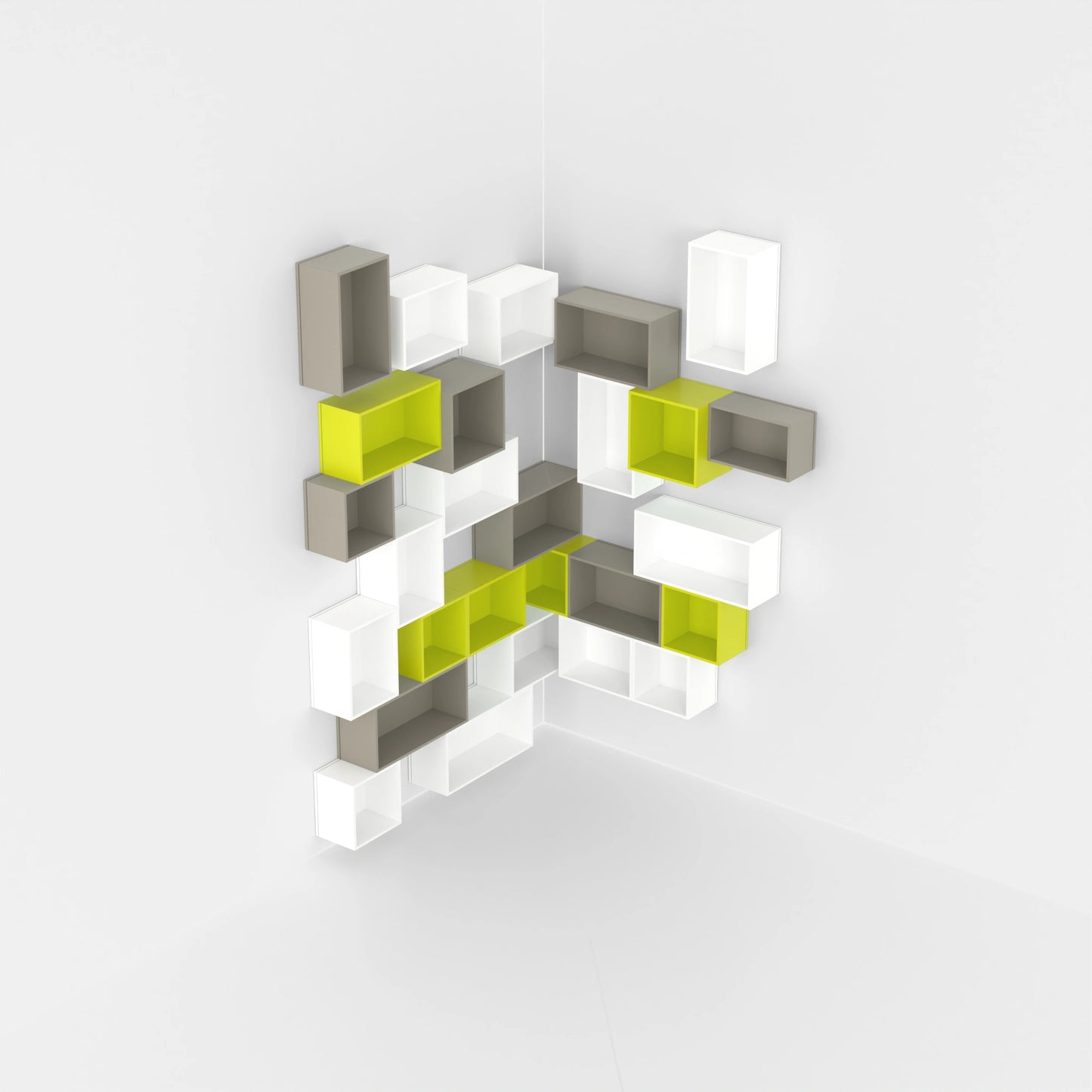 Corner shelving RK256 from above