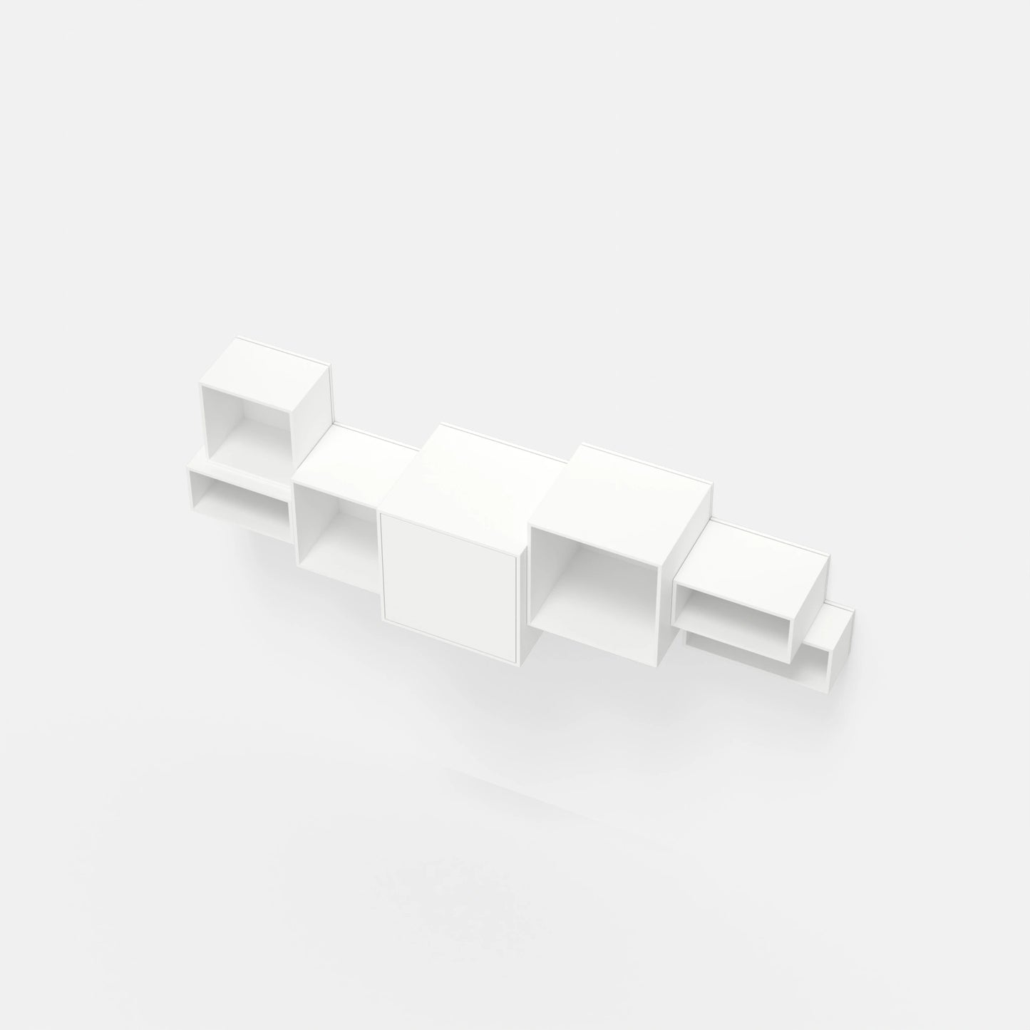 Wall-mounted shelving RK017 from above