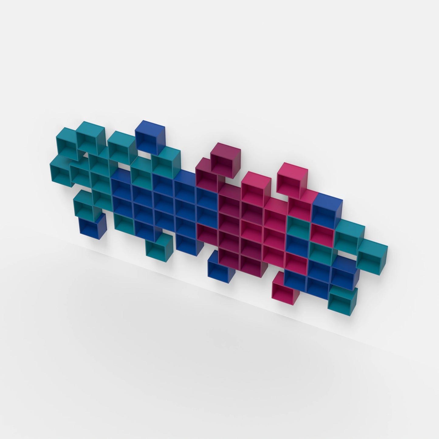 Wall-mounted shelving RK031 from above