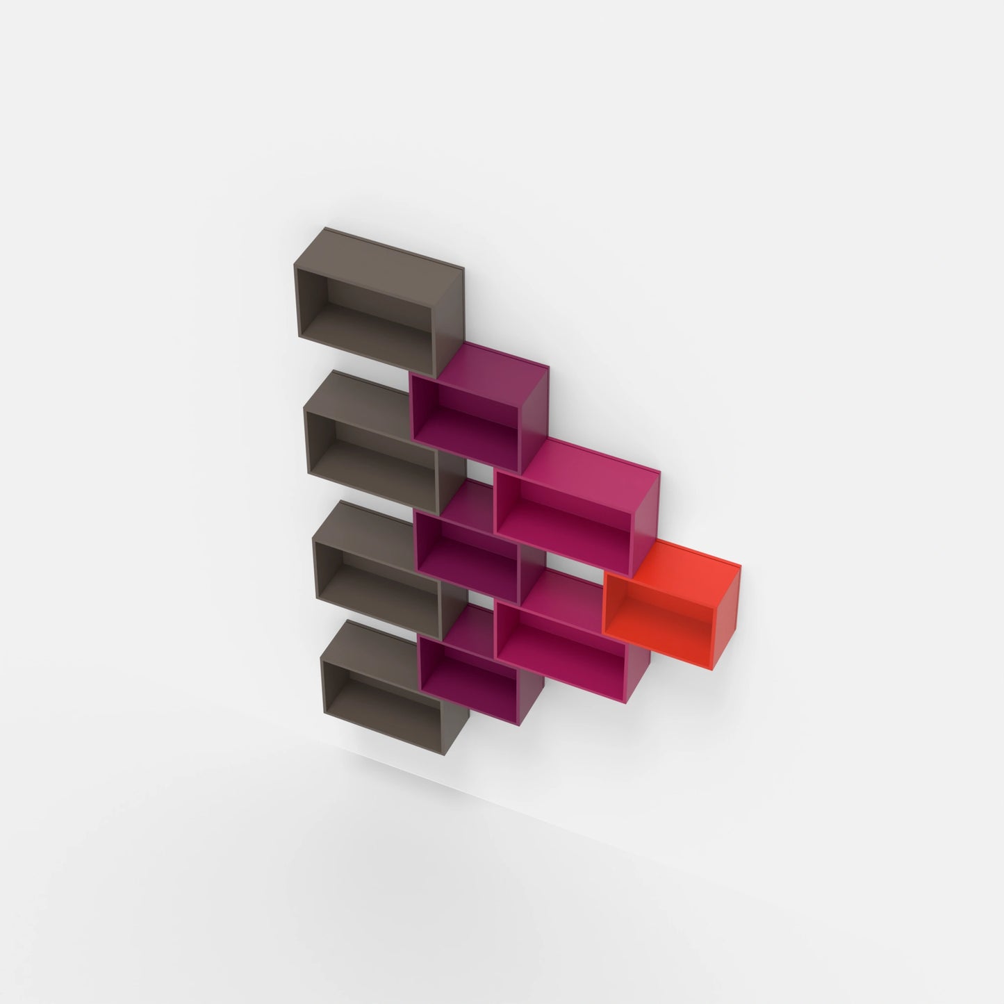 Wall-mounted shelving RK033 from above