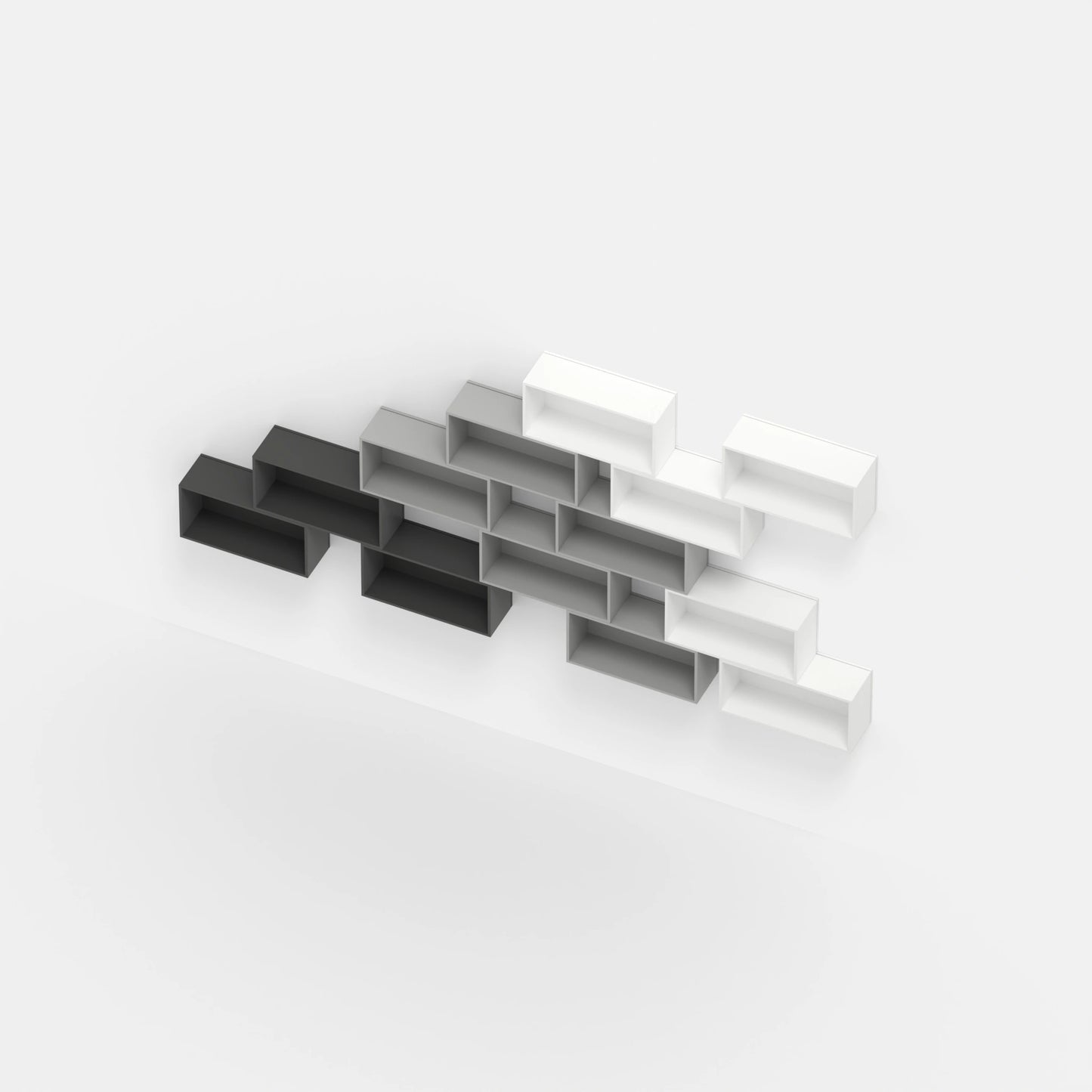 Wall-mounted shelving RK043 from above