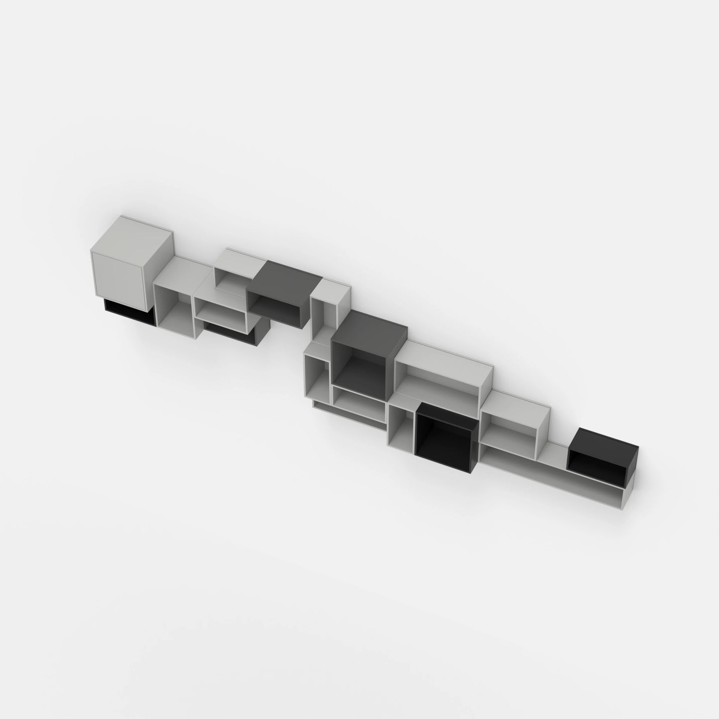 Wall-mounted shelving RK1052 from above