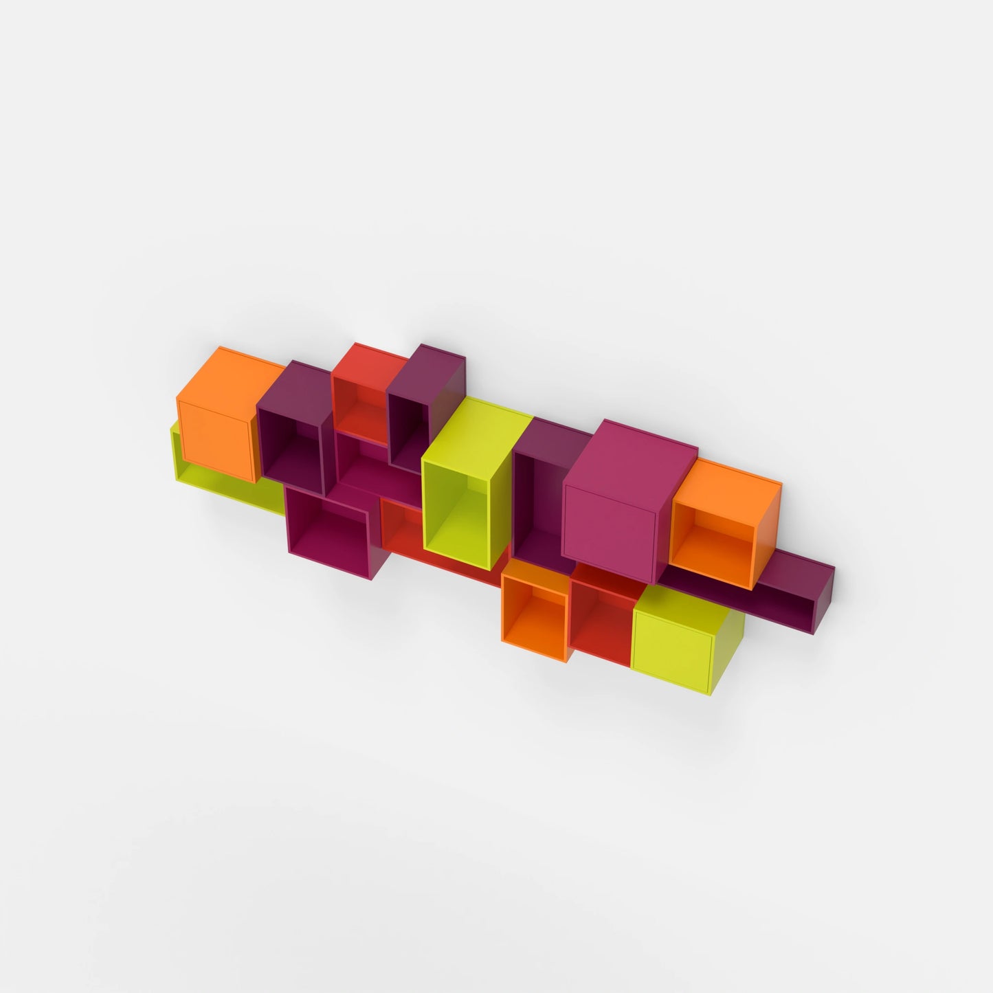 Wall-mounted shelving RK1105 from above