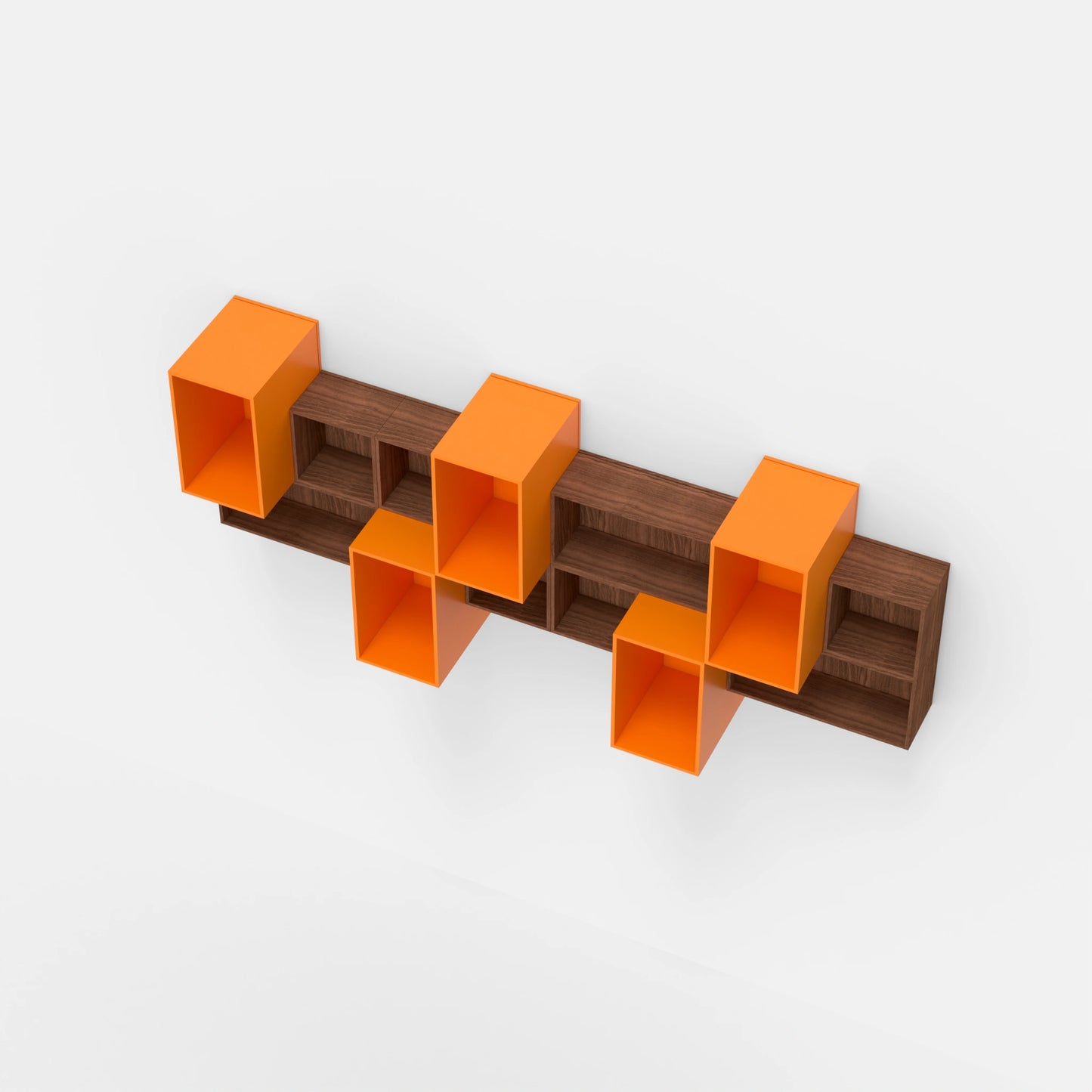 Wall-mounted shelving RK167 from above