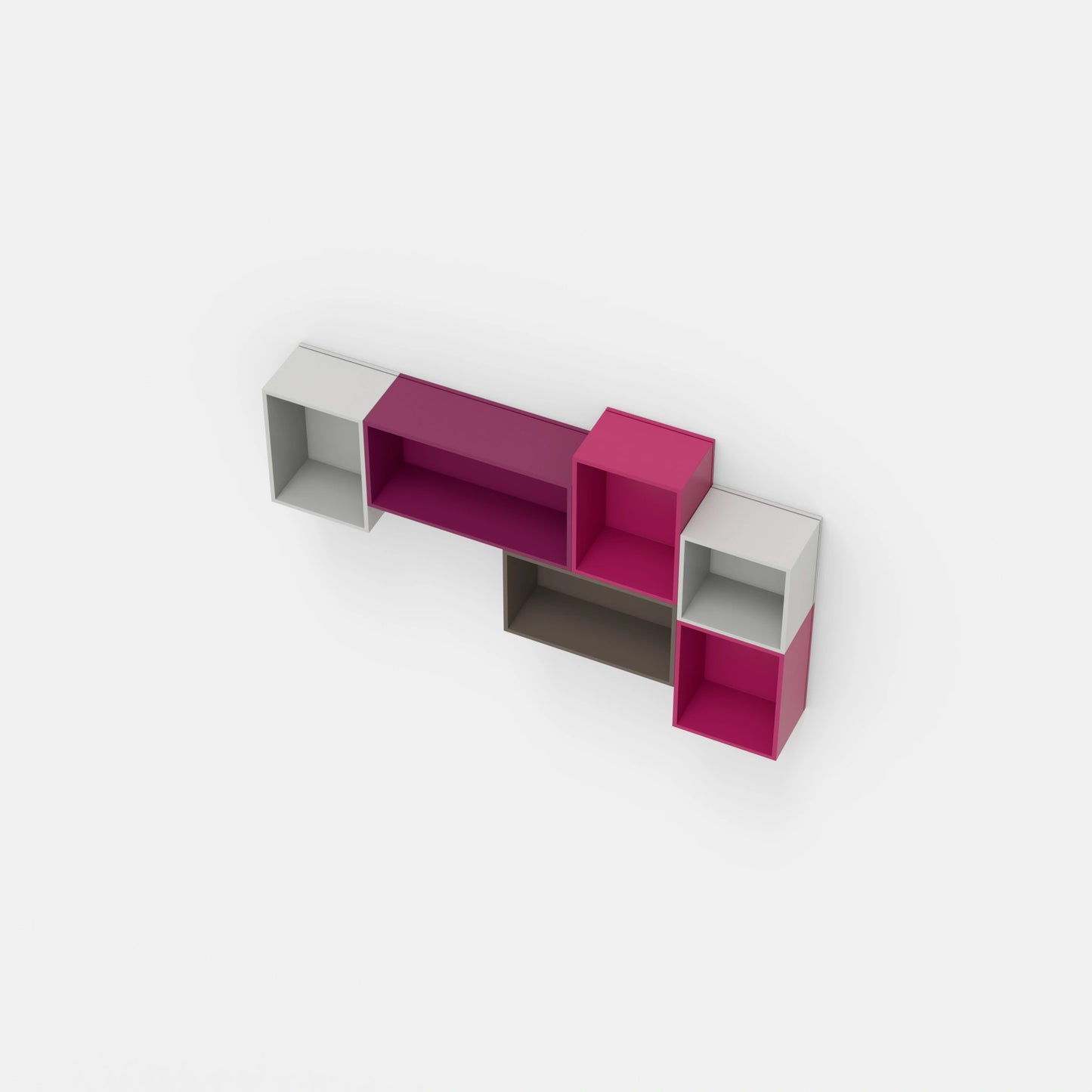 Wall-mounted shelving RK176 from above