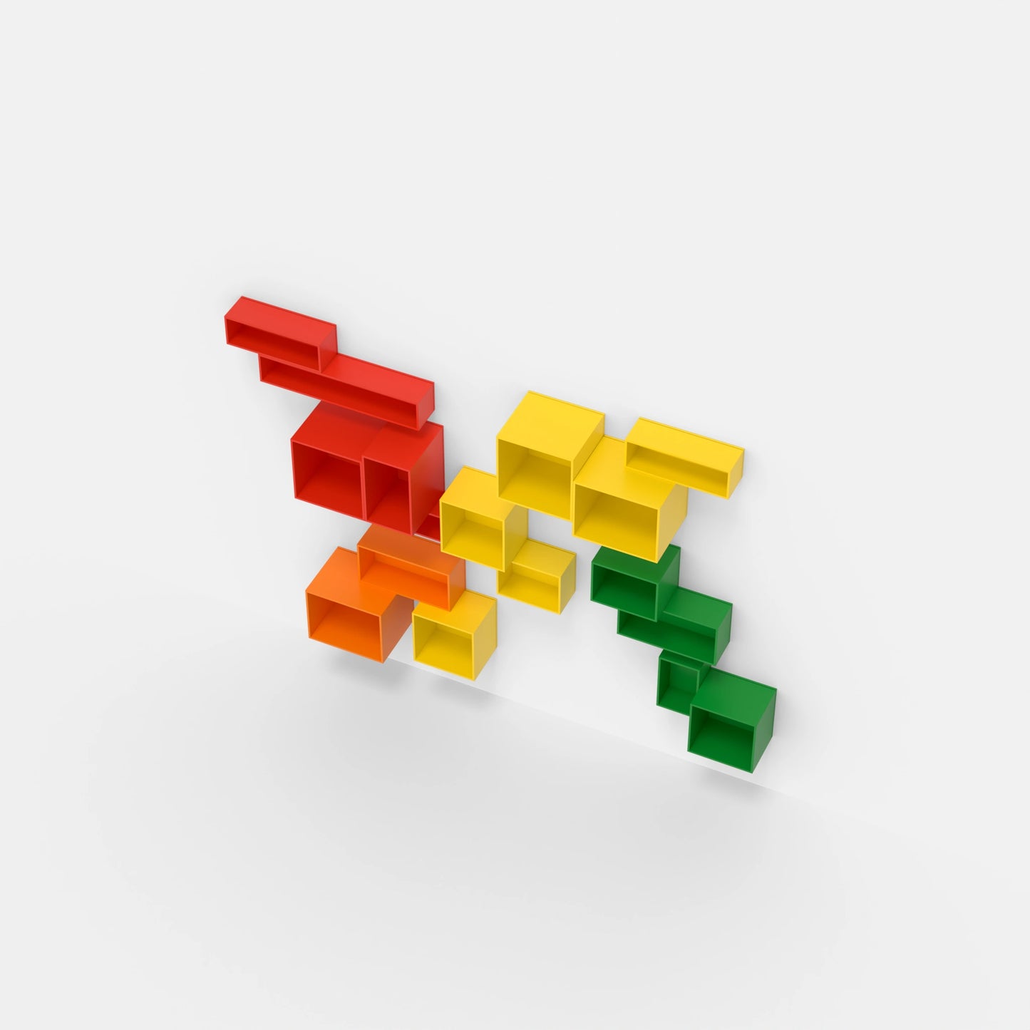 Wall-mounted shelving RK229 from above