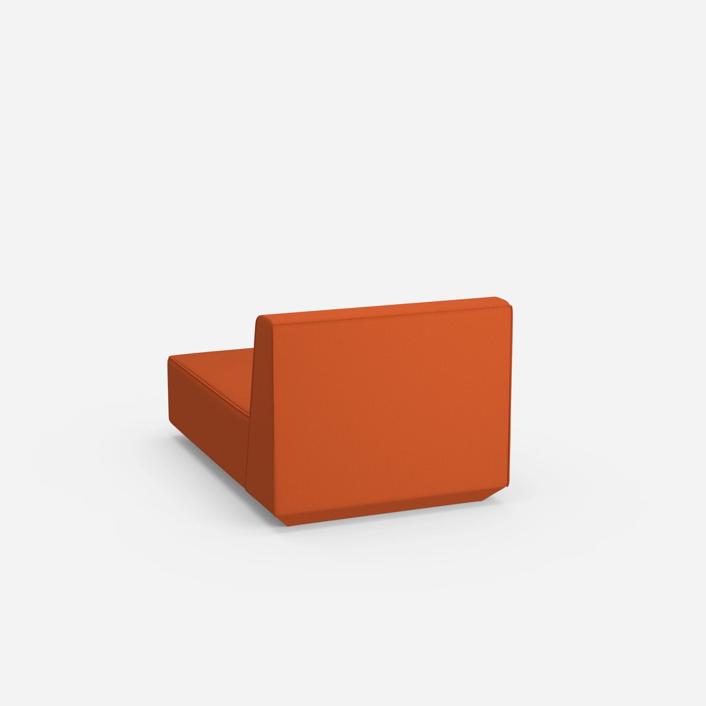 Small chaise longue from behind