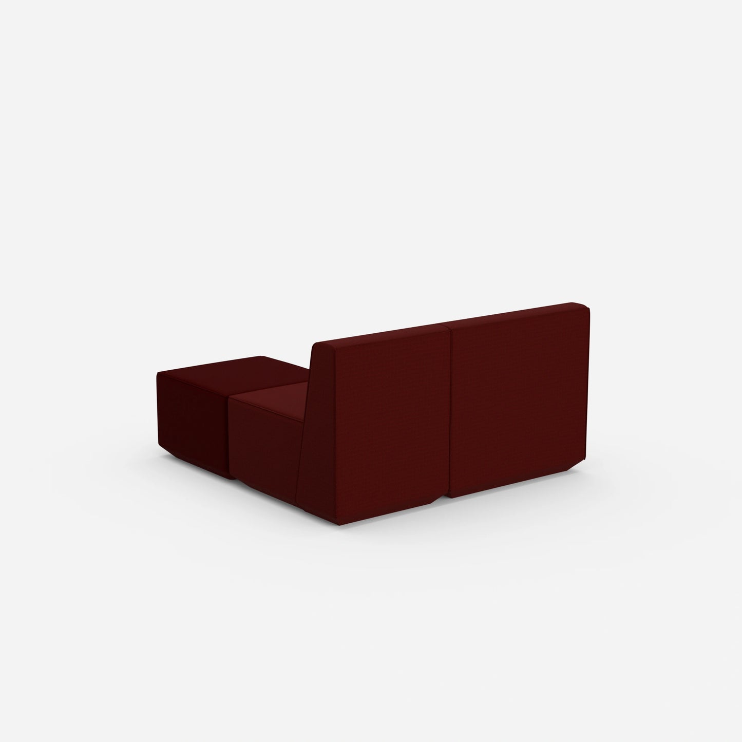 Modular corner sofa 140 cm wide from the back
