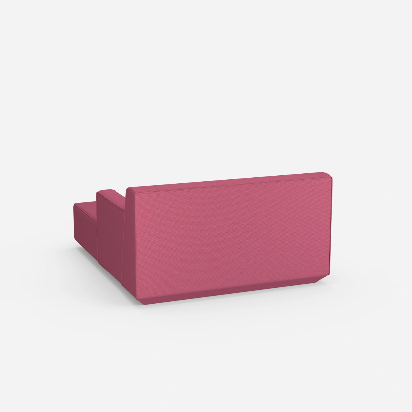 Modular chaise longue for 2 from behind