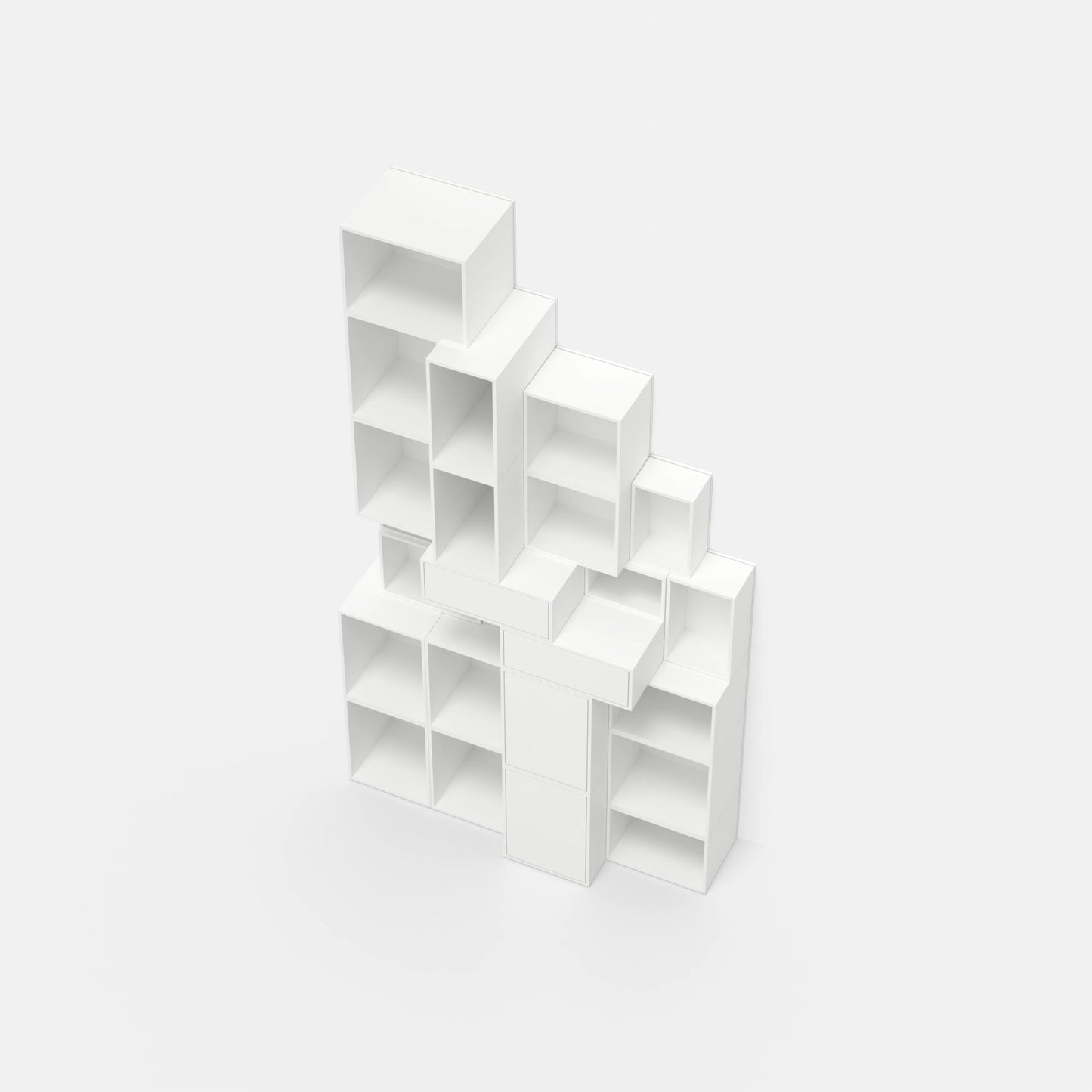 Modular shelving RK021 from above