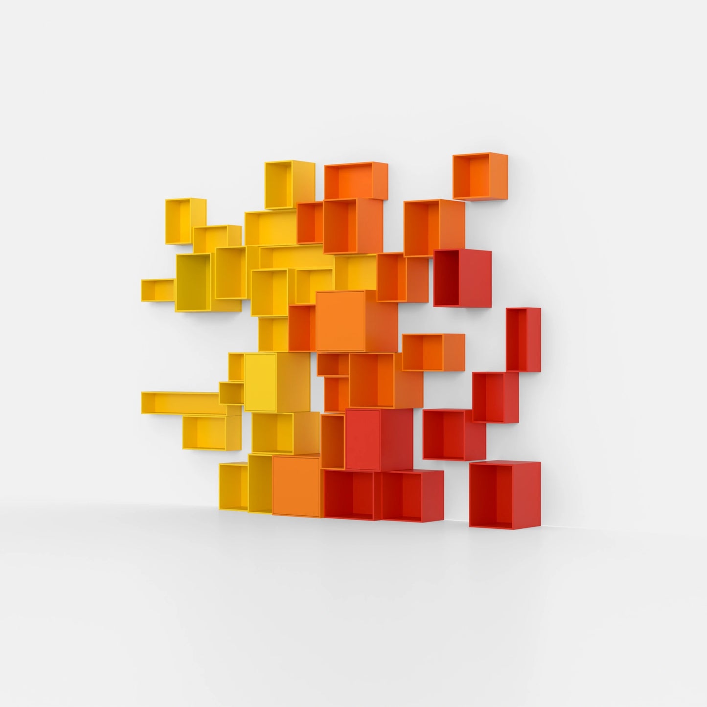 Modular shelving RK053 from the left side