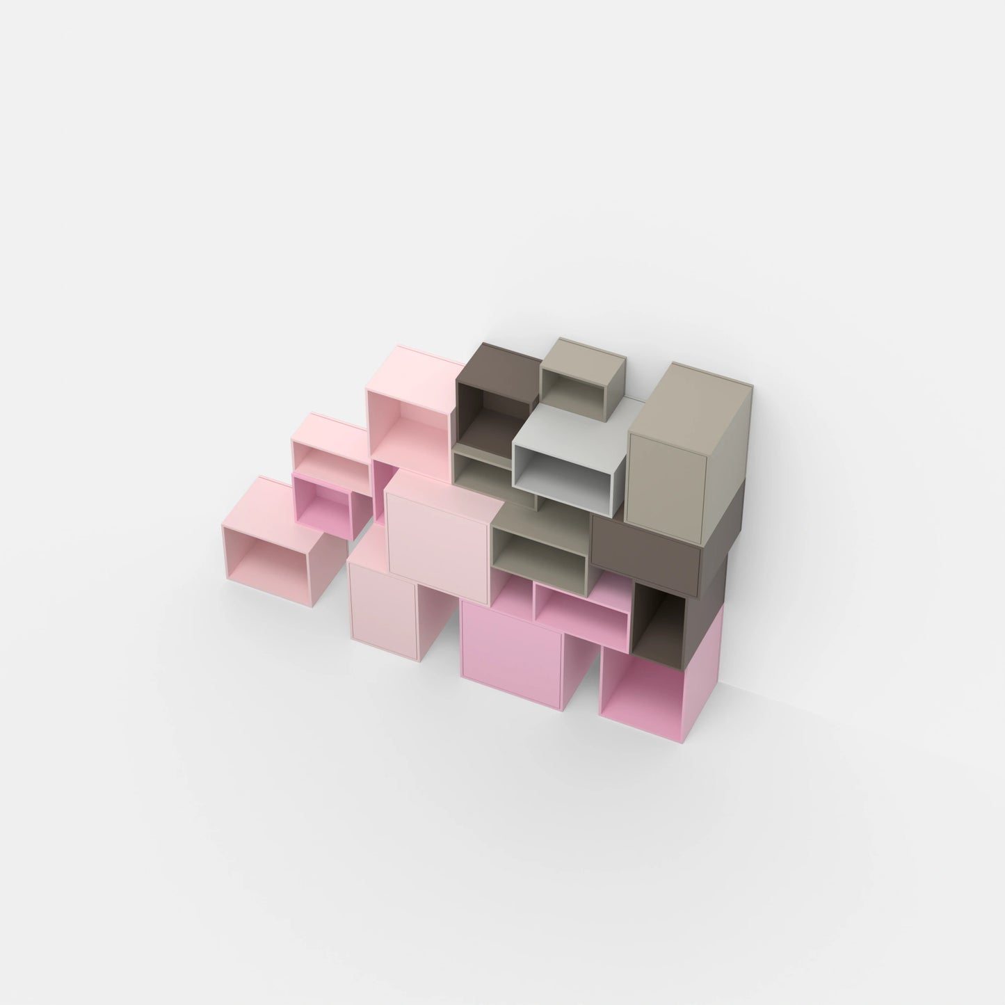 Modular shelving RK148 from above