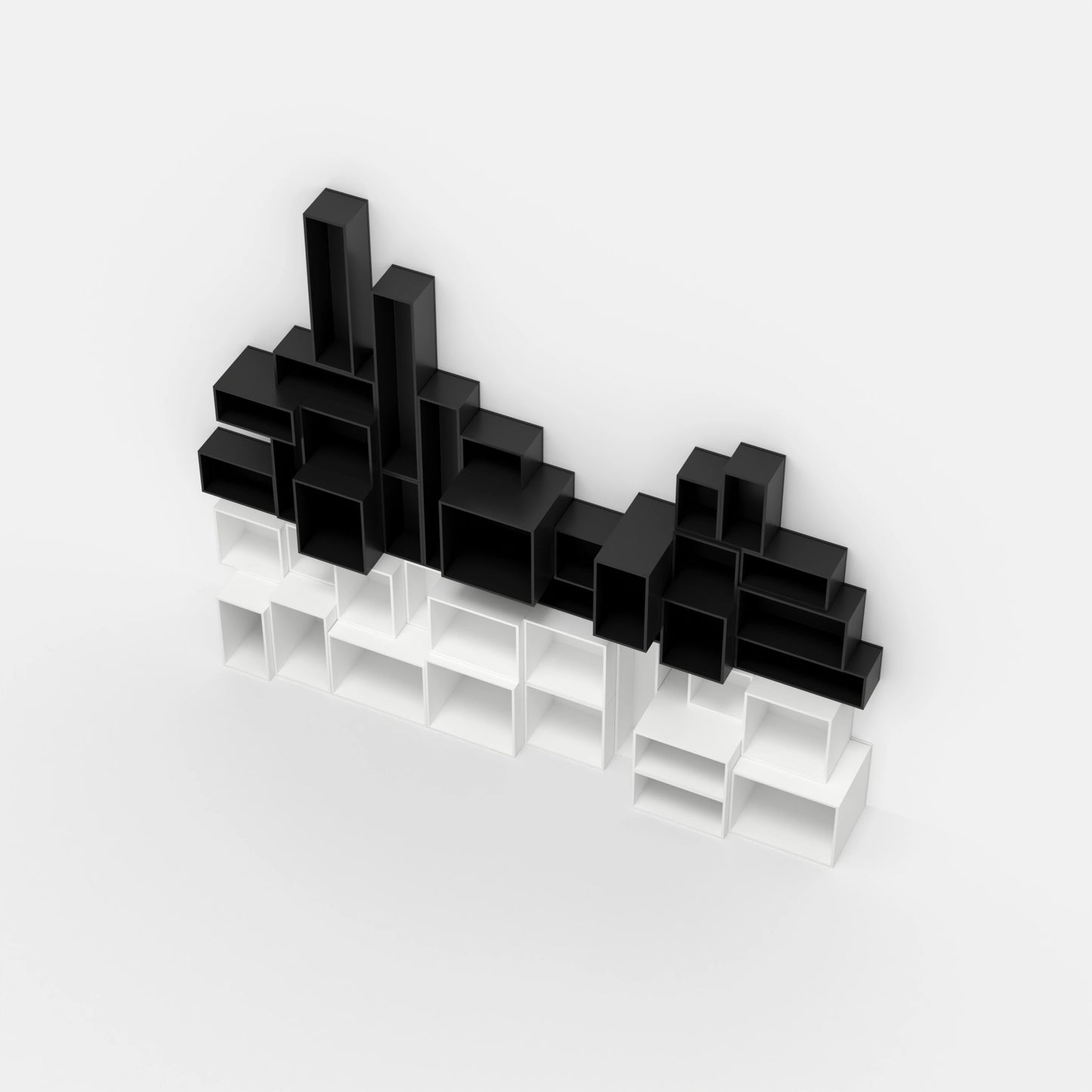 Modular shelving RK166 from above