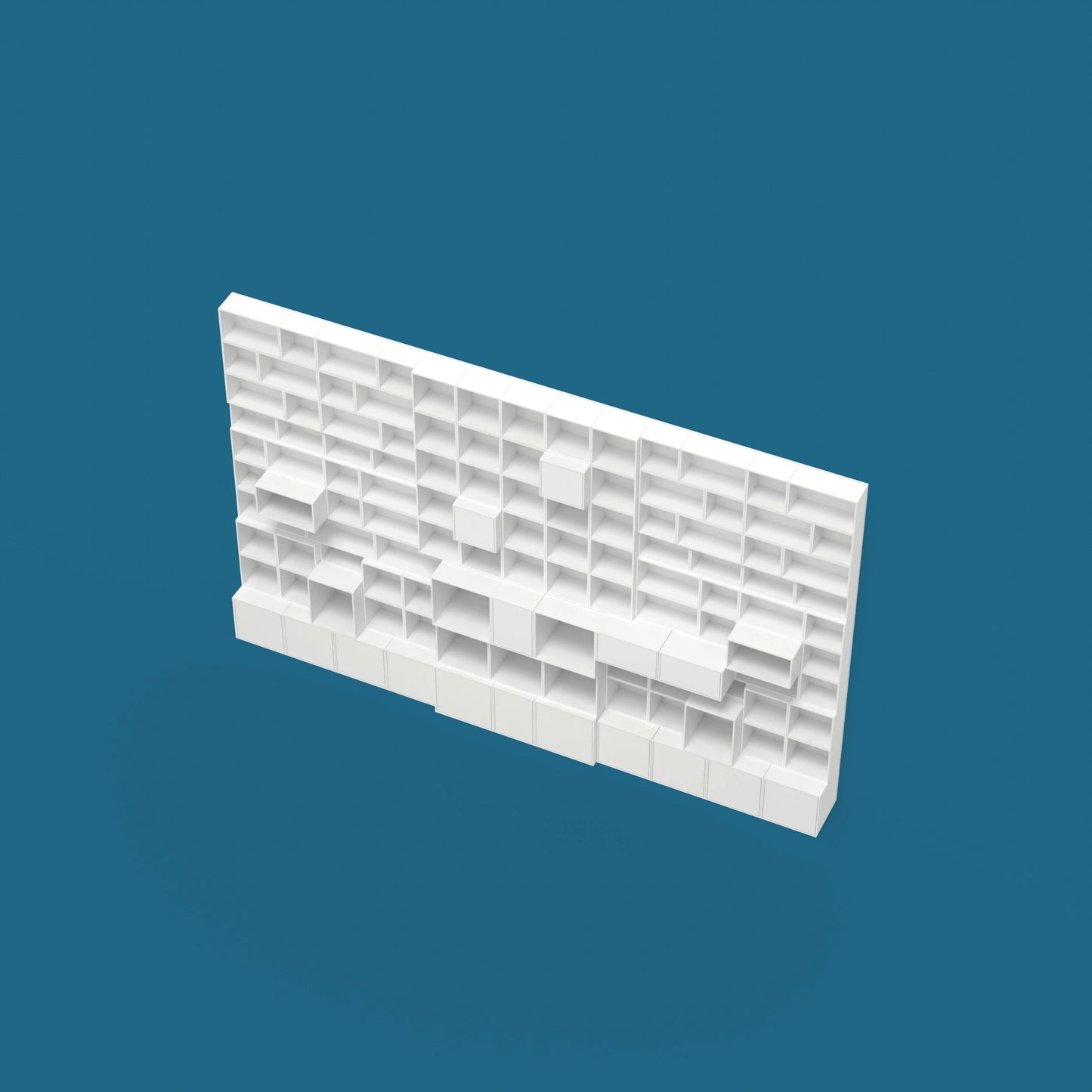 Wall bookshelf RK1043 from above