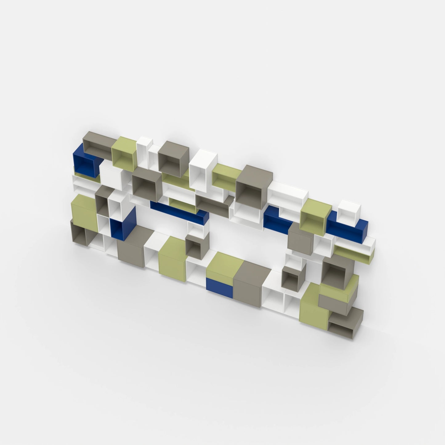 Wall bookshelf RK1091 from above