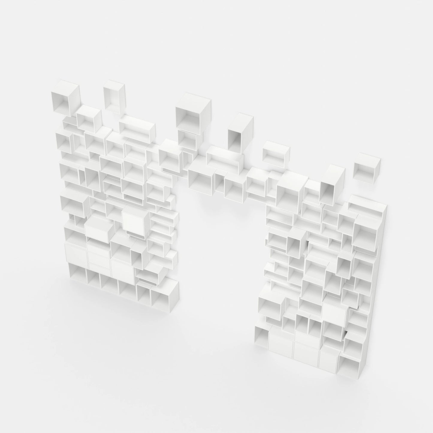 Wall bookshelf RK264 from above