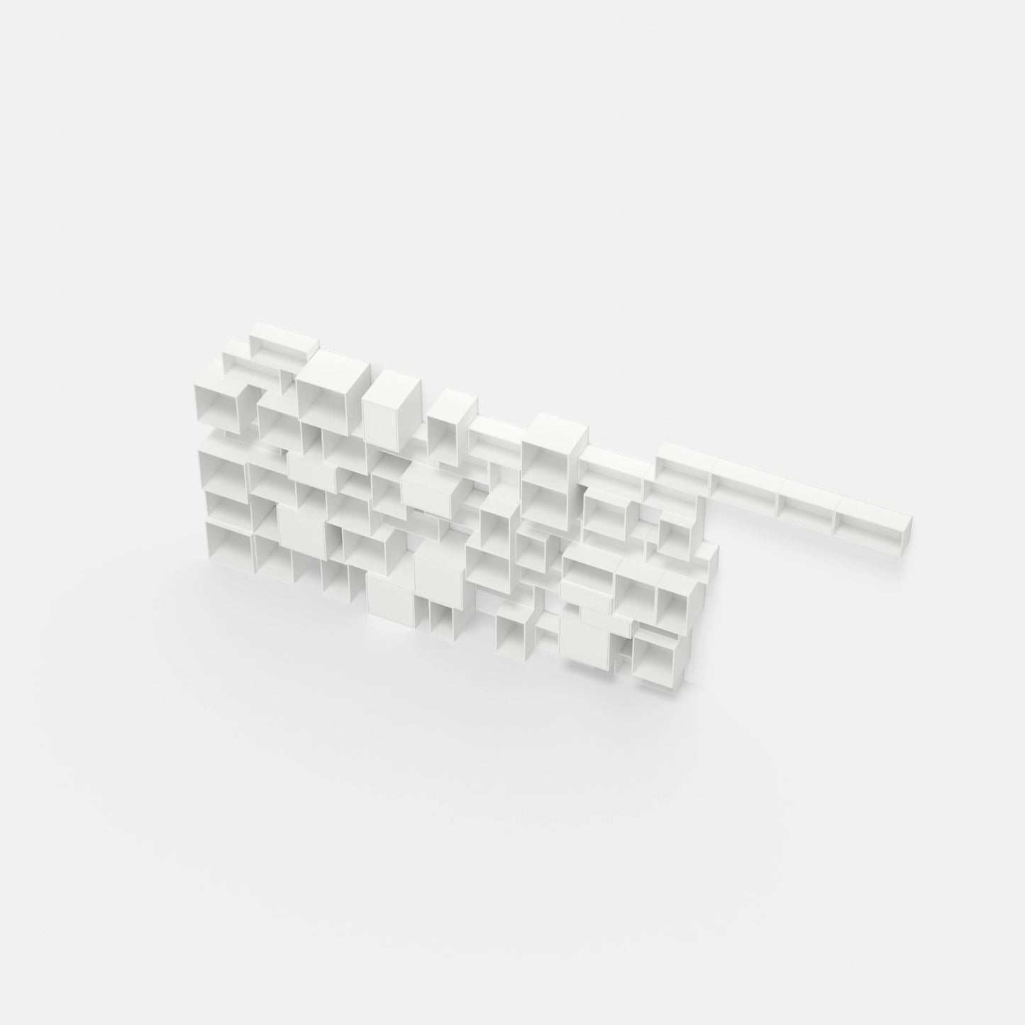 Wall bookshelf RK269 from above