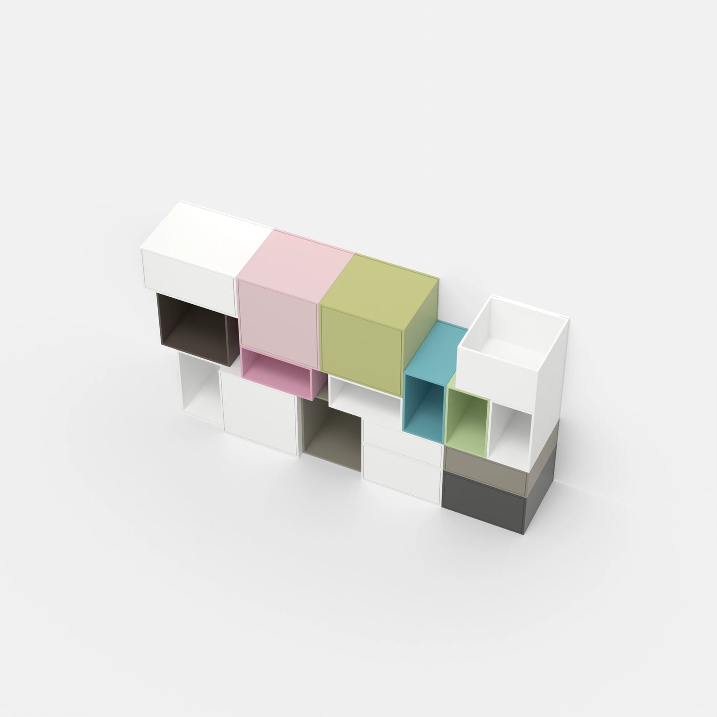 Record shelf RK202 from above