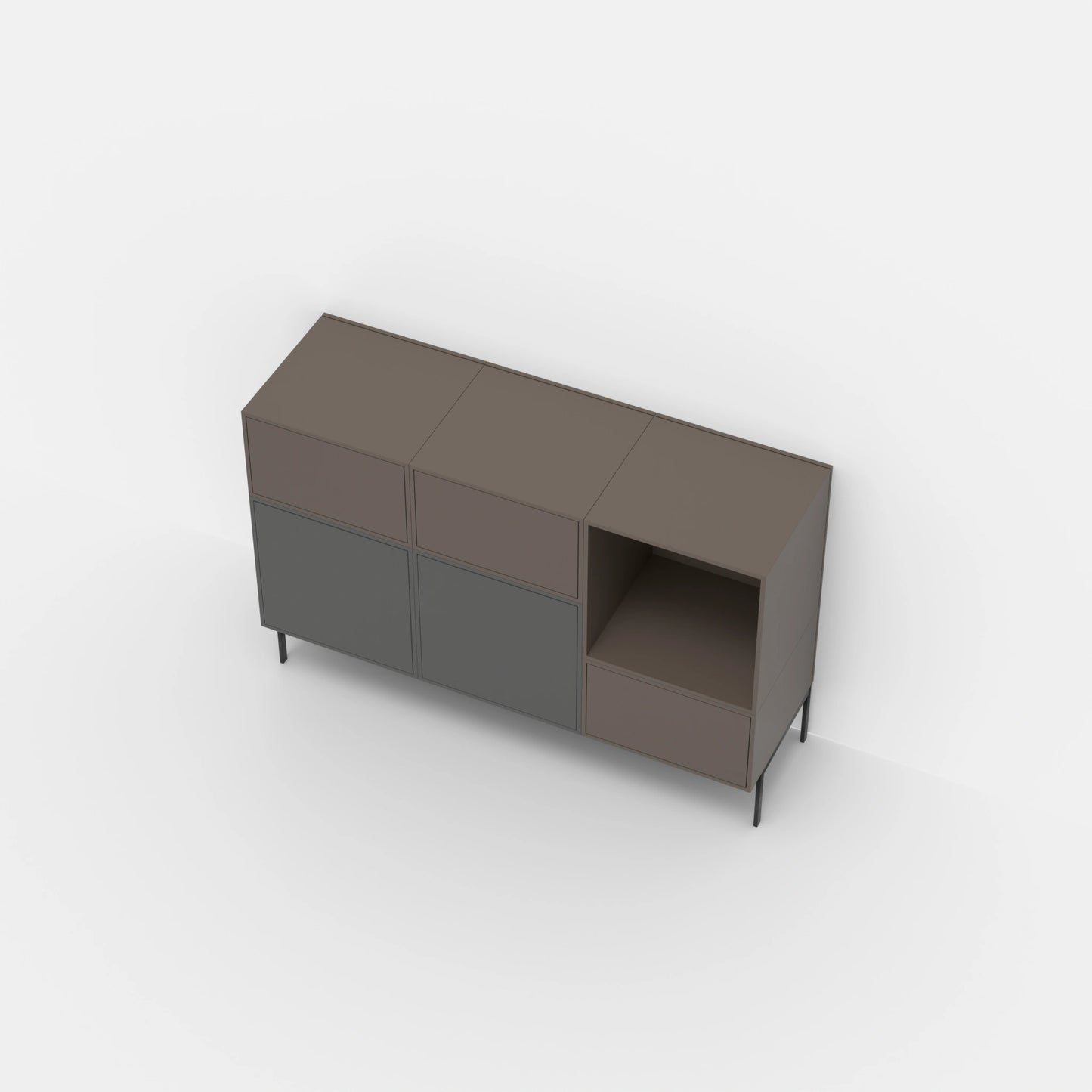 RK1125 drawer unit from above
