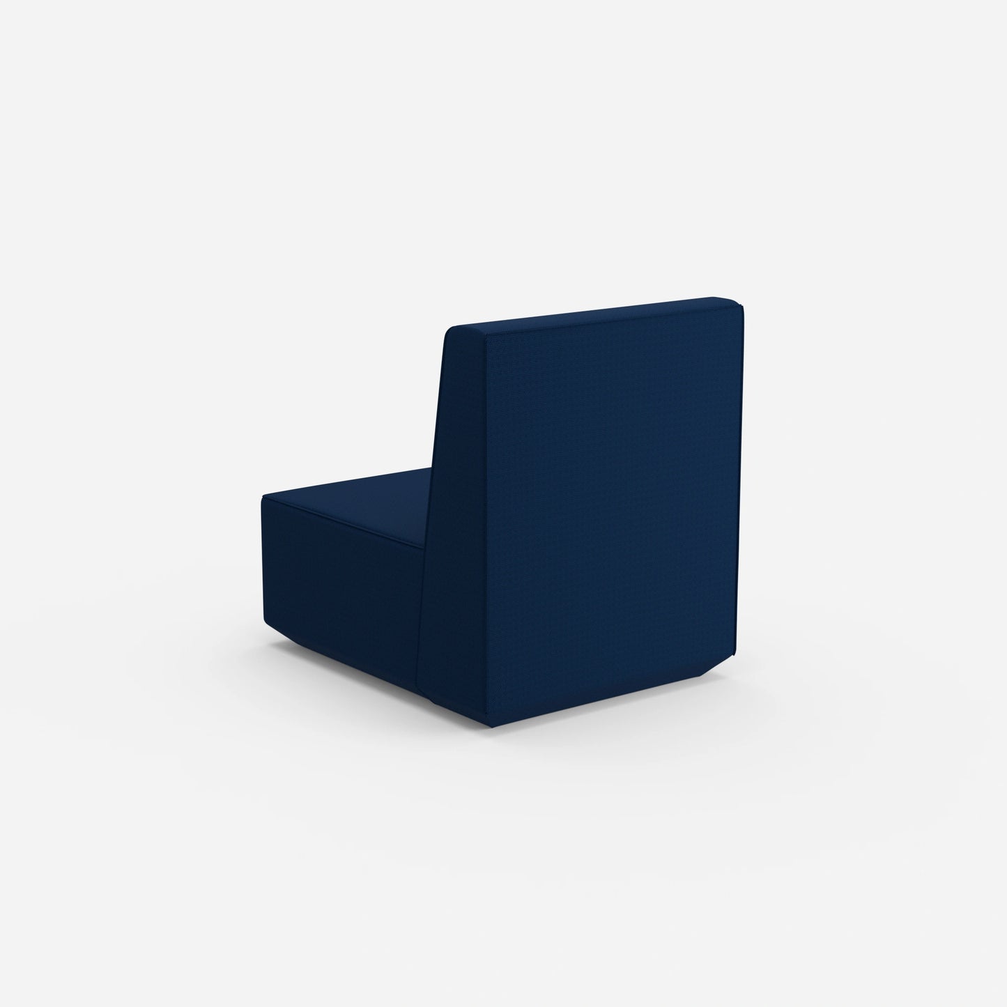 Armchair blue from behind