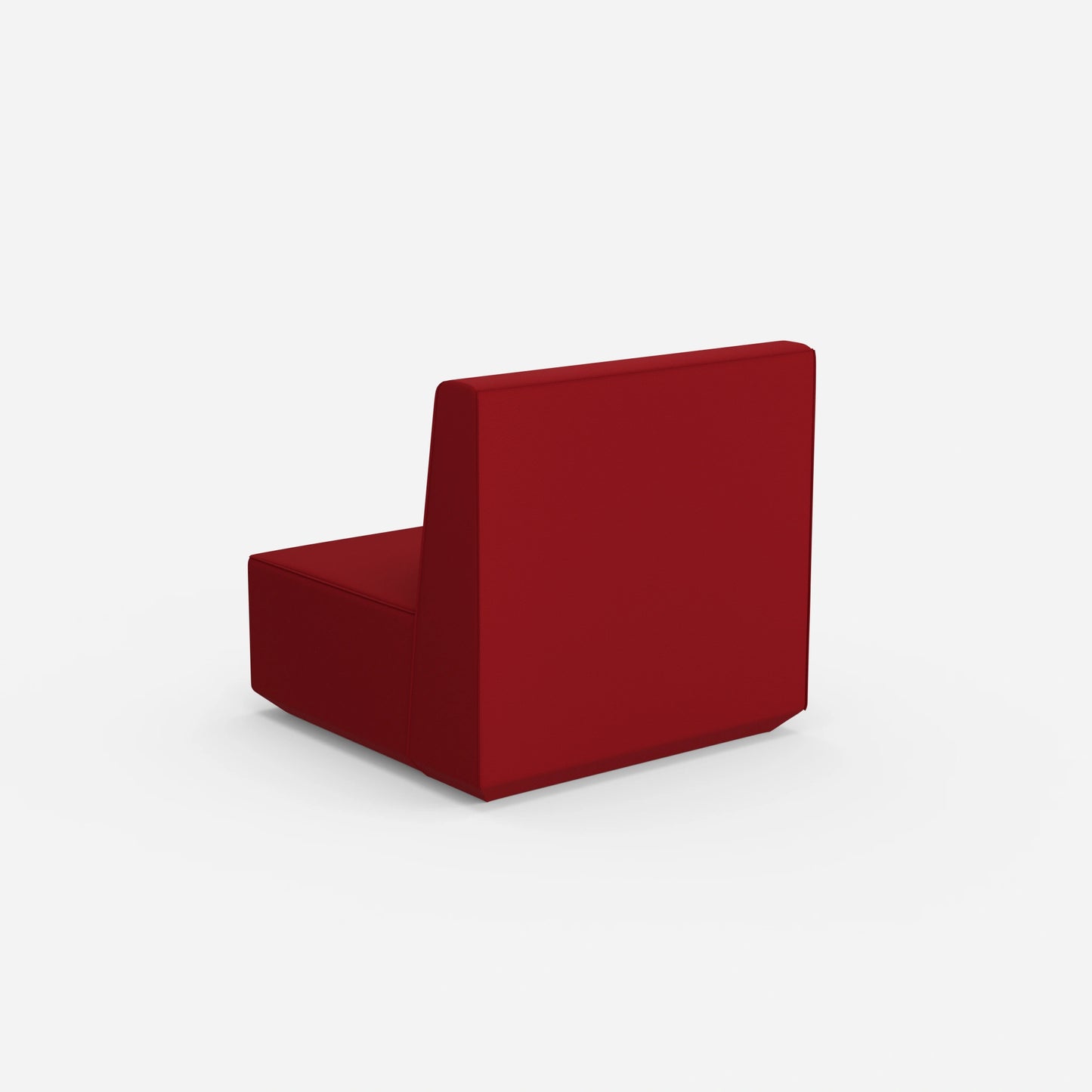 Armchair with high back from behind