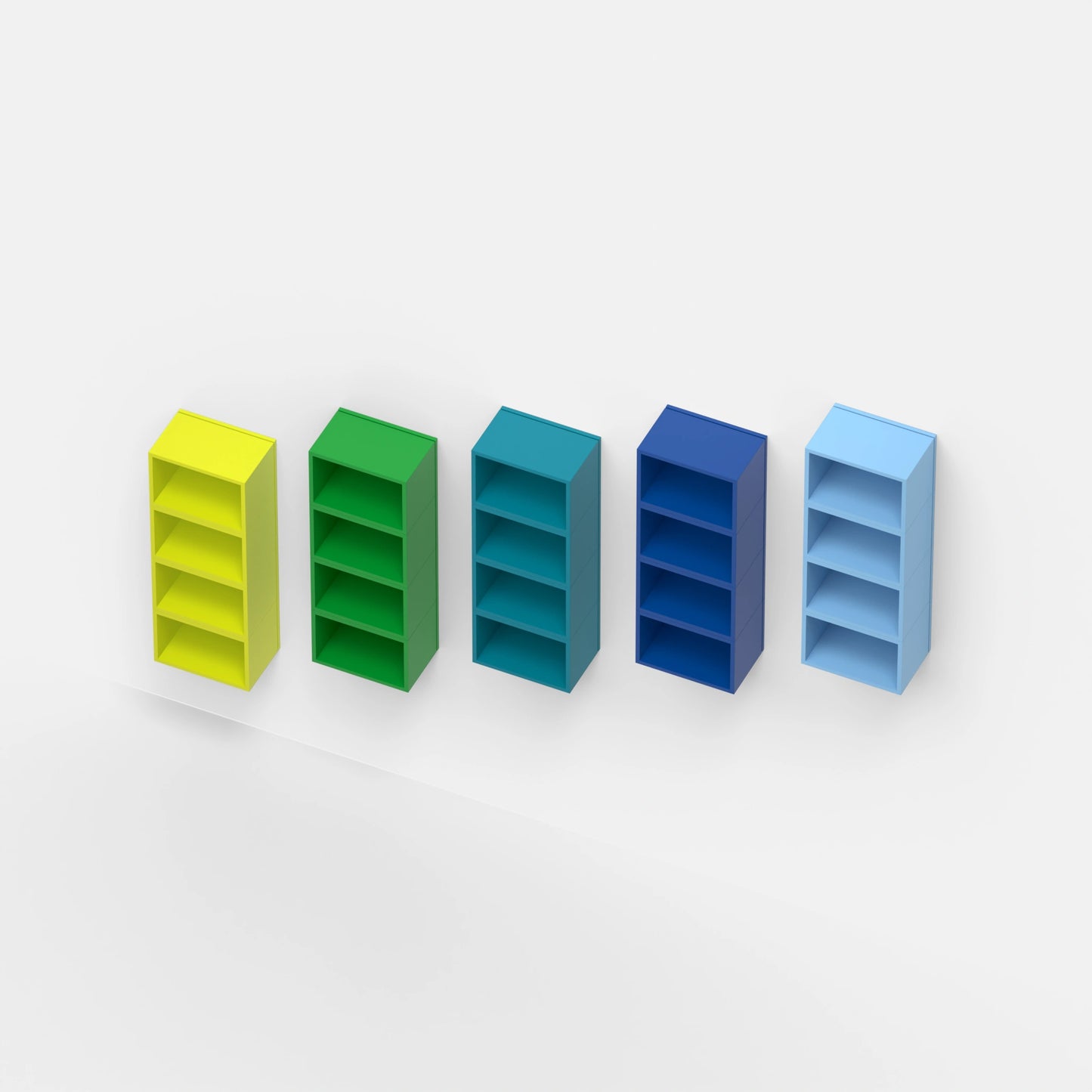 Staircase shelving RK045 from above