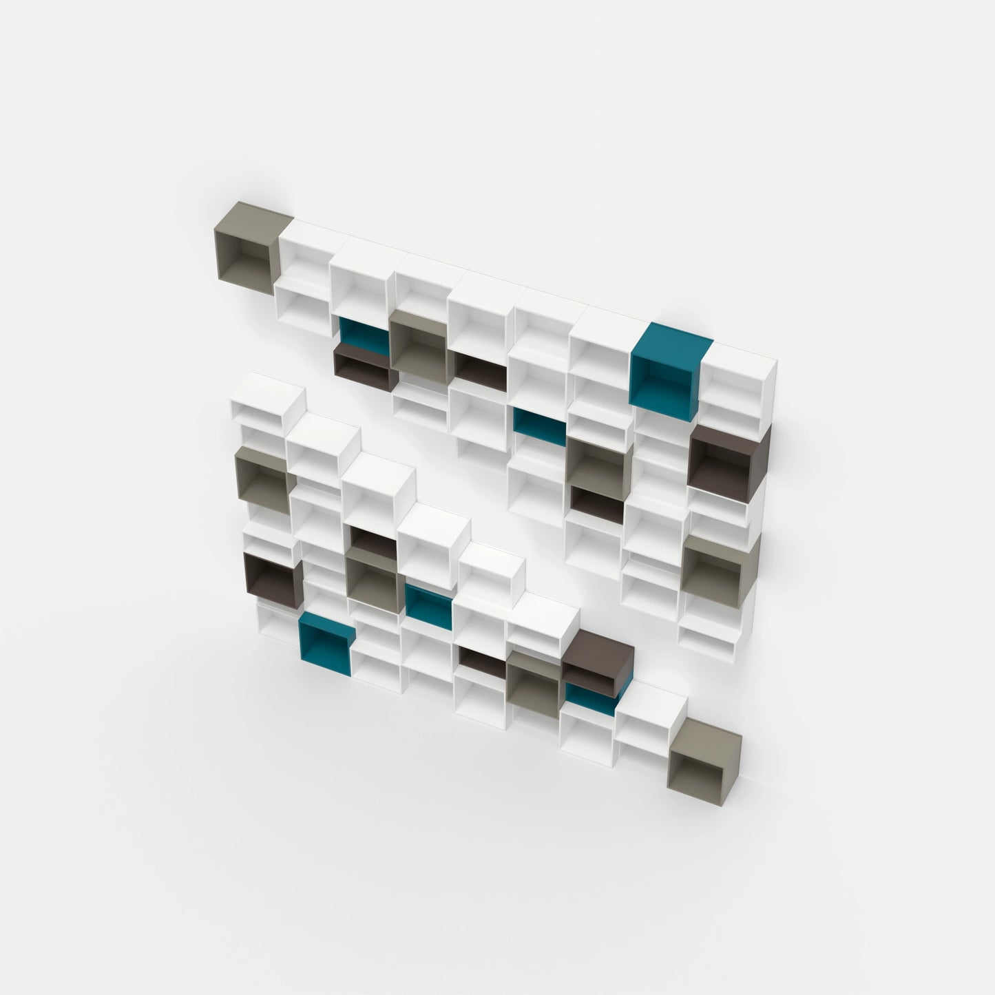 Staircase shelving RK083 from above