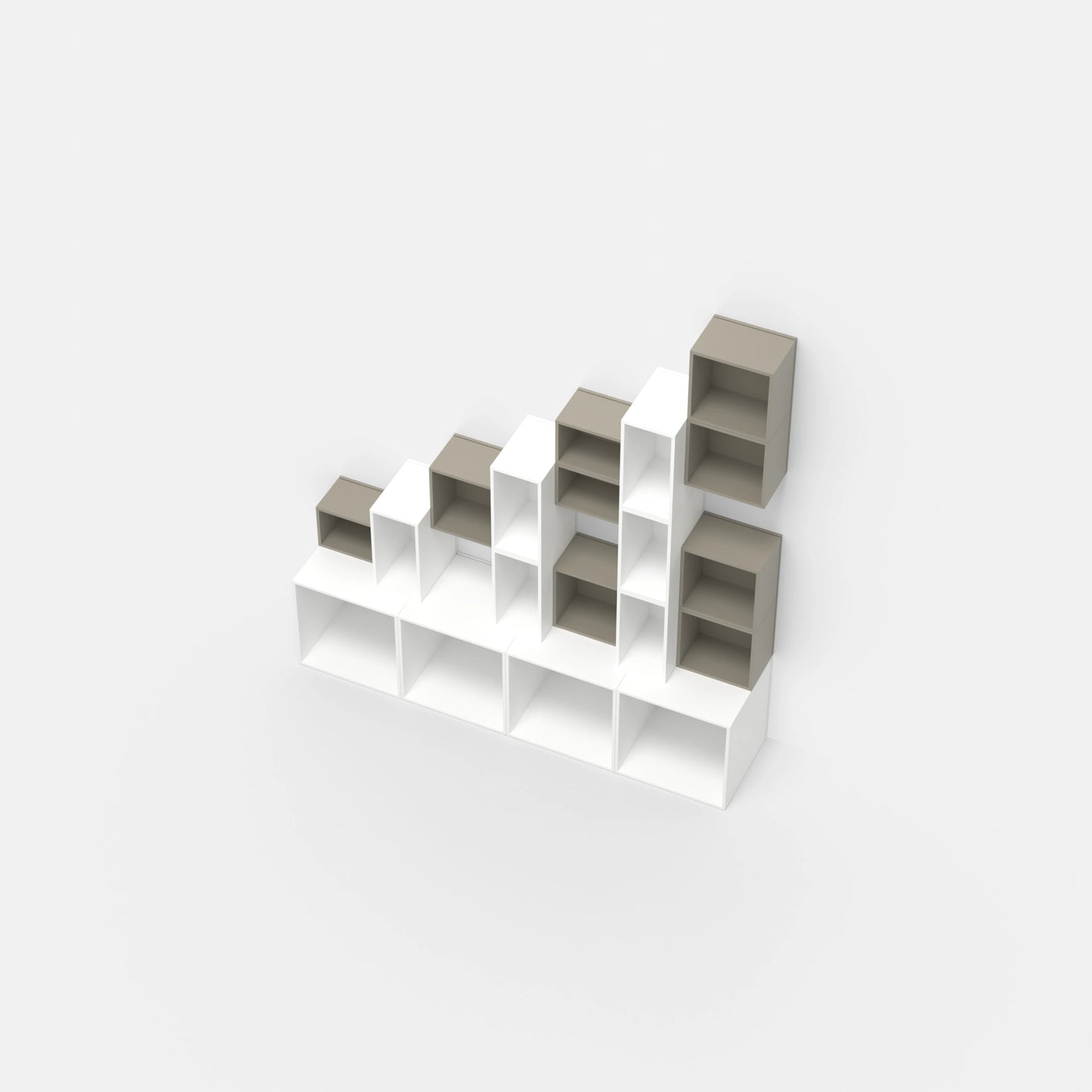 Staircase shelving RK102 from above