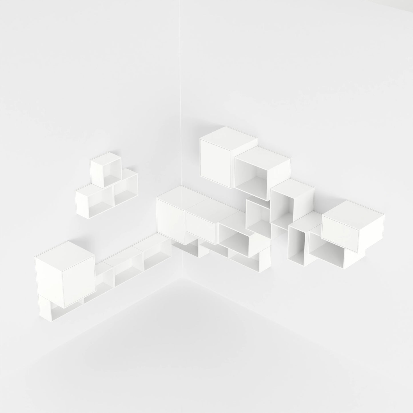 Étagère d'angle RK153 par le haut