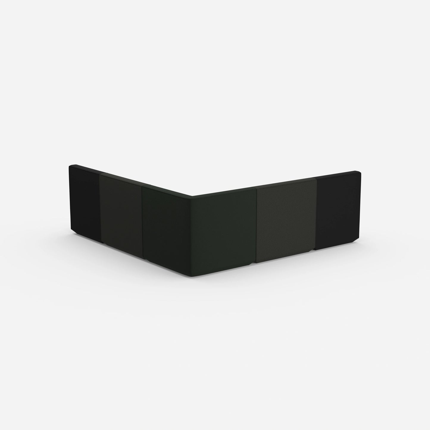 Canapé isocèle vu de dos