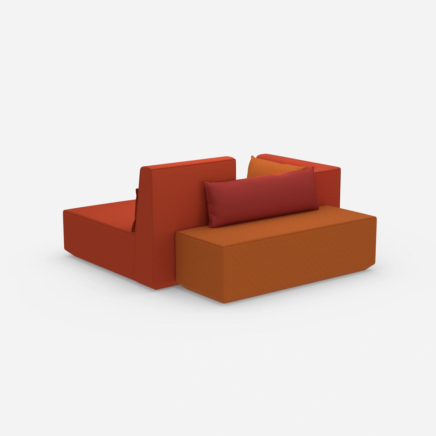 Banquette dans l'entrée, vue de derrière