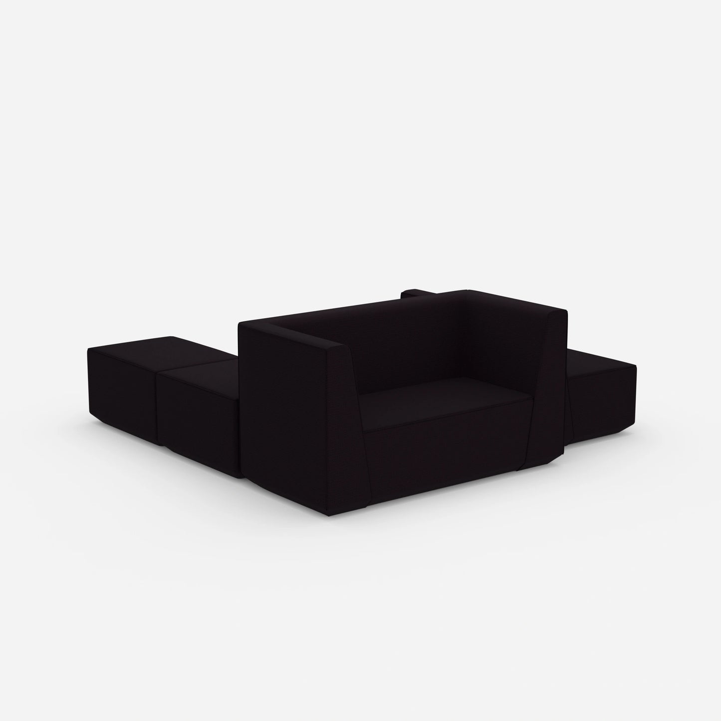 Banquette au design moderne vue de derrière