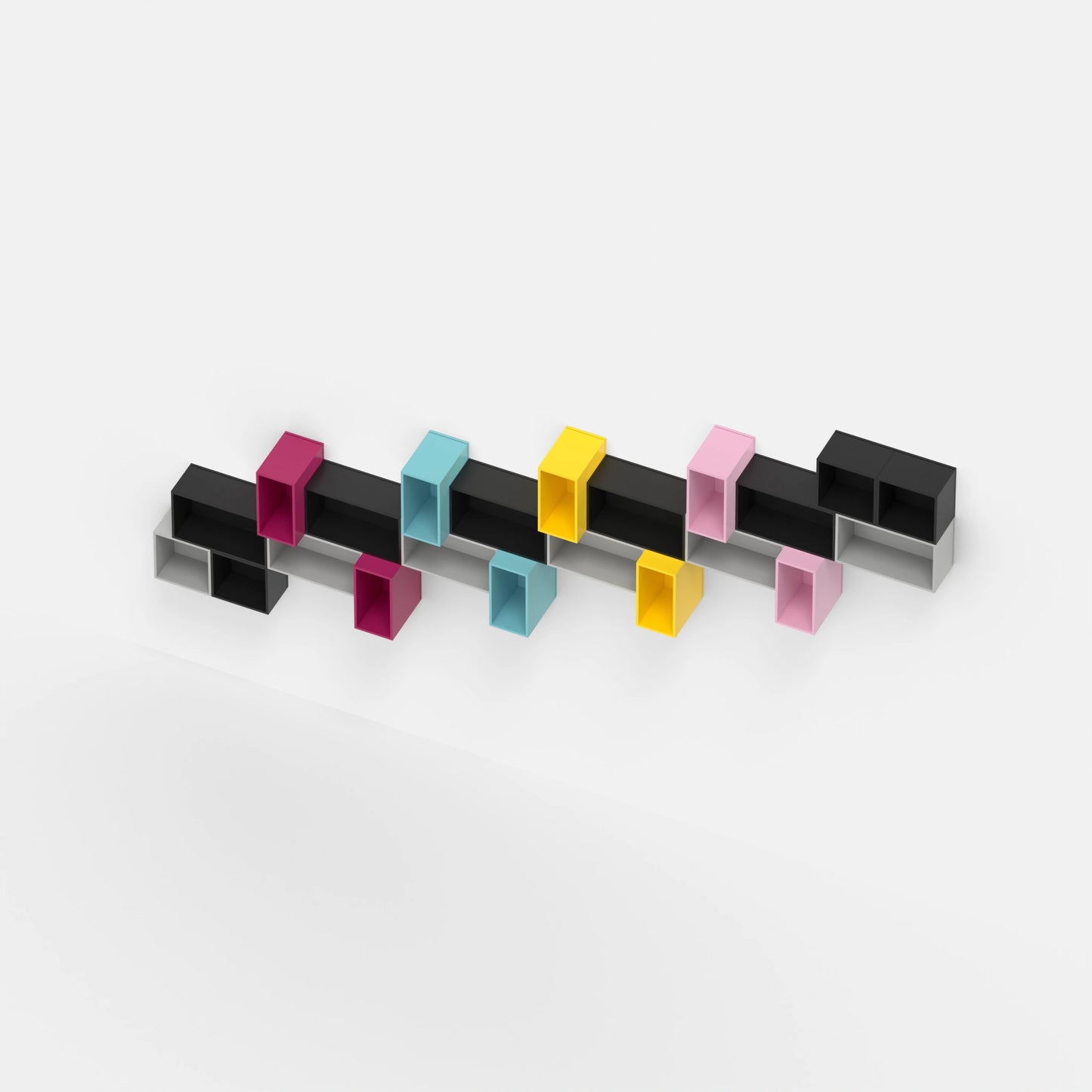 Meuble escaliers cube RK1113 vu d'en haut