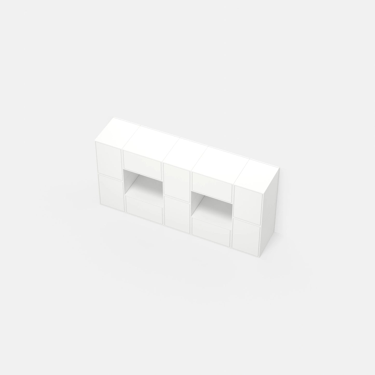 Étagère à portes RK113 vue d'en haut