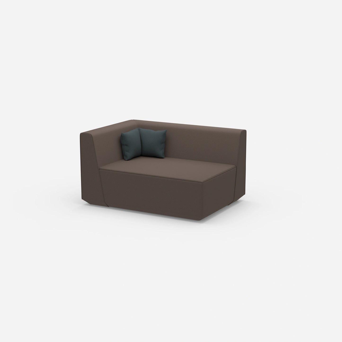 2 Sitzer Sofa 140 cm breit von der Seite