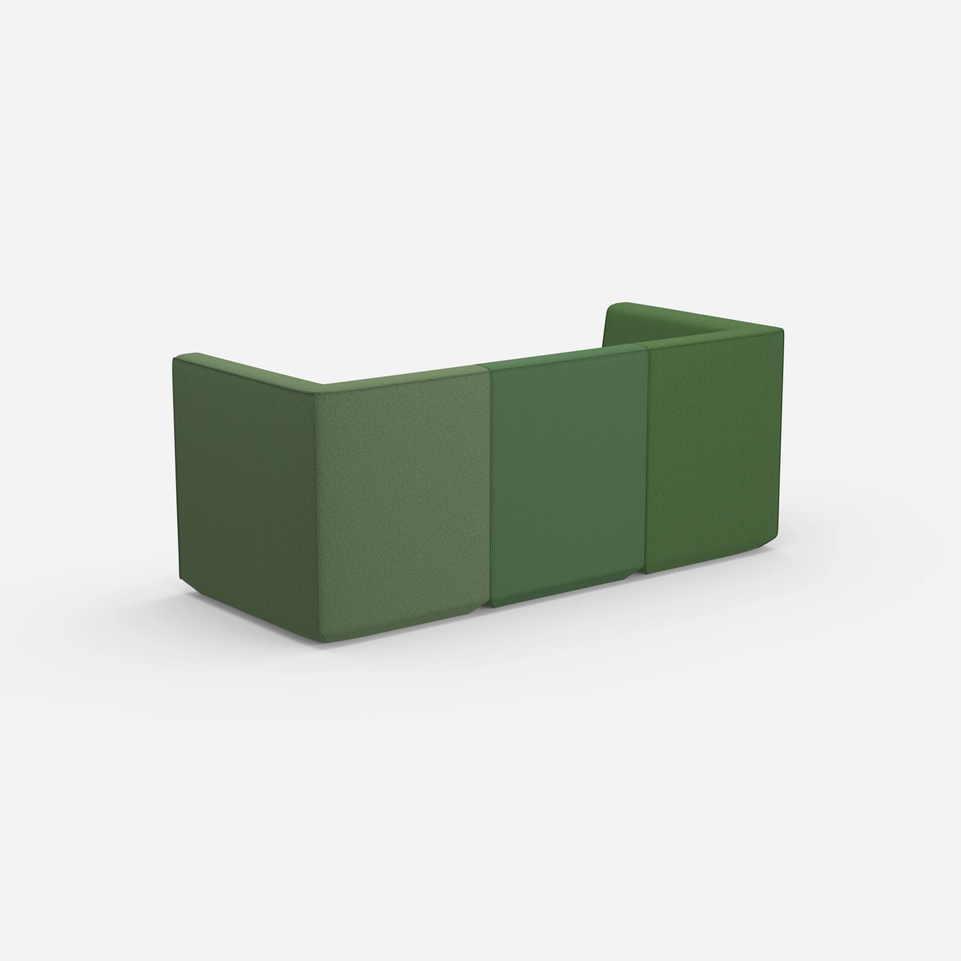 3 Sitzer grün von hinten