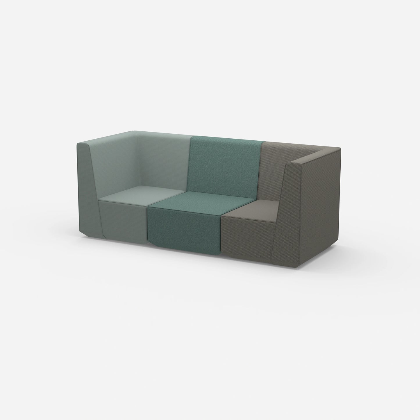 3 Sitzer grün von der Seite