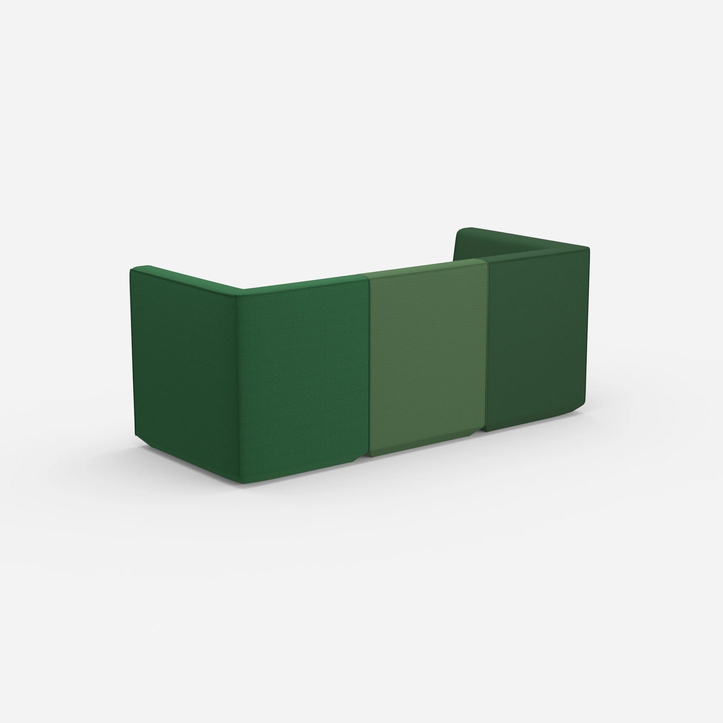 3 Sitzer grün von hinten