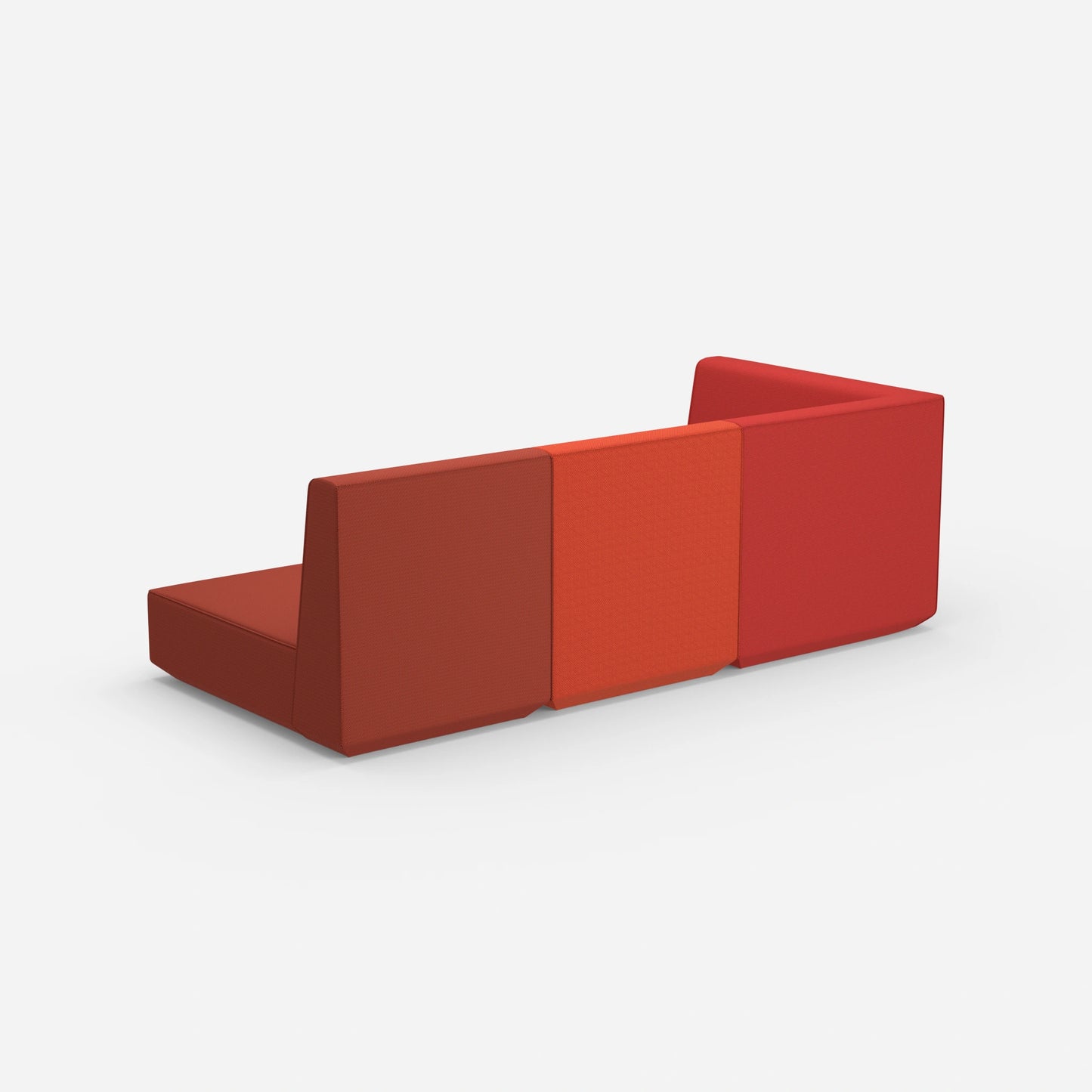 3 Sitzer Sofa mit Liegefunktion mit hoher Rückenlehne von hinten