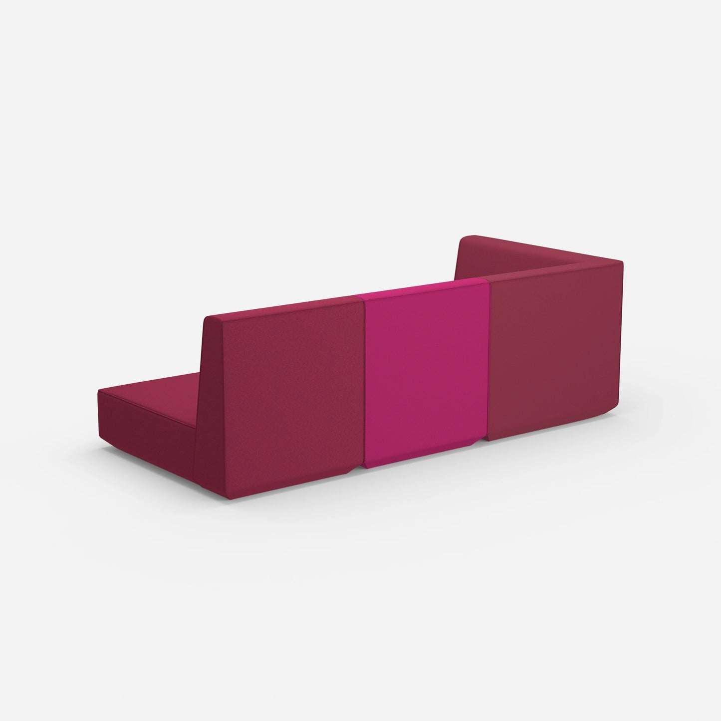 3 Sitzer Sofa mit Liegefunktion mit hoher Rückenlehne von hinten